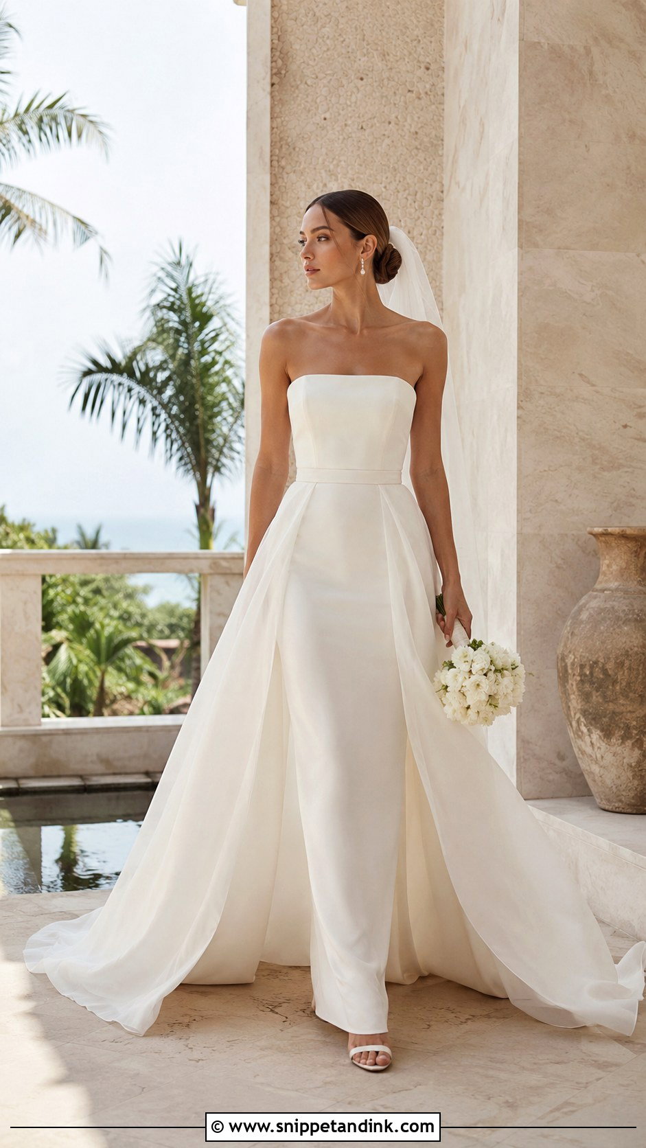 Bali Wedding Dress With Detachable Overskirt - Snippet and Ink - 20 Bali Wedding Dress Ideas