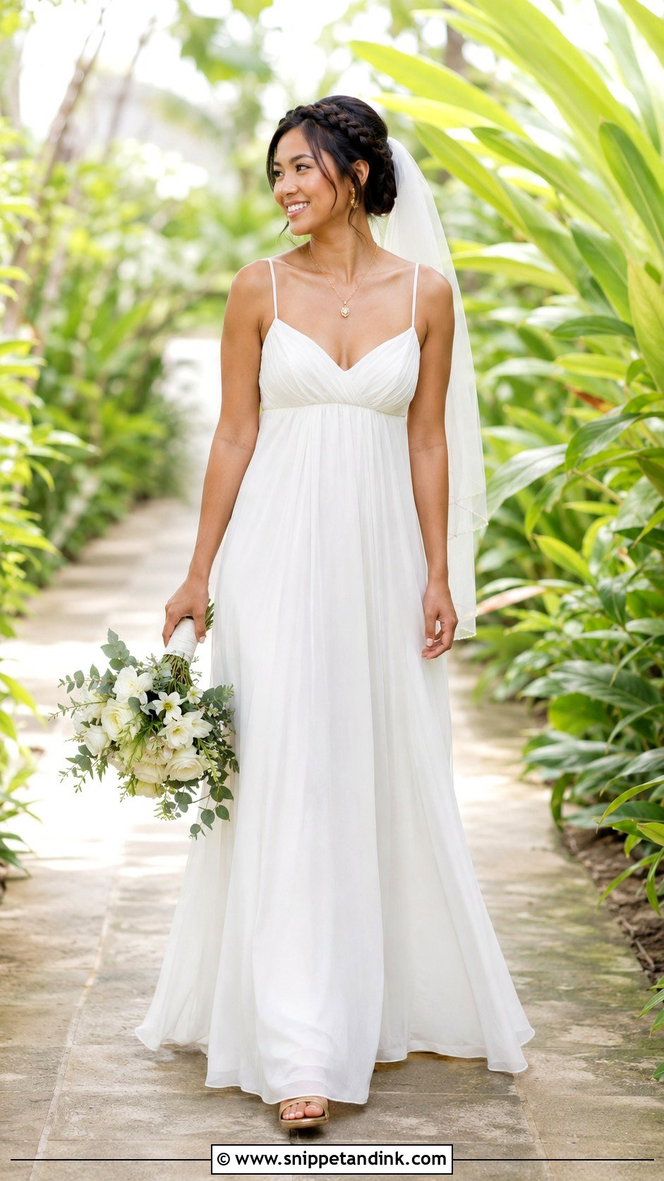 Bali Wedding Dress With Empire Waist Gown - Snippet and Ink - 20 Bali Wedding Dress Ideas