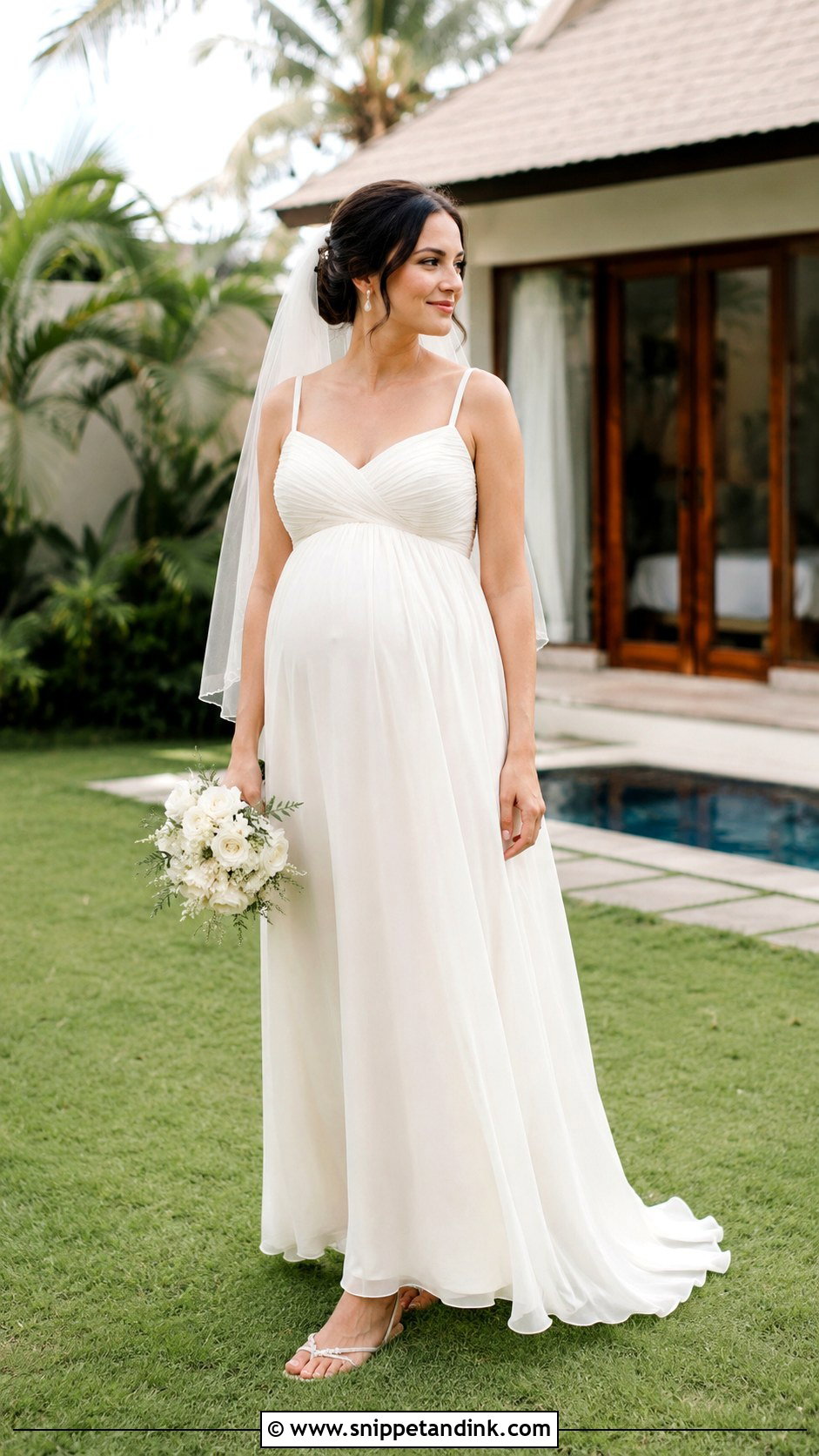 Bali Wedding Dress With Maternity Empire Gown - Snippet and Ink - 20 Bali Wedding Dress Ideas