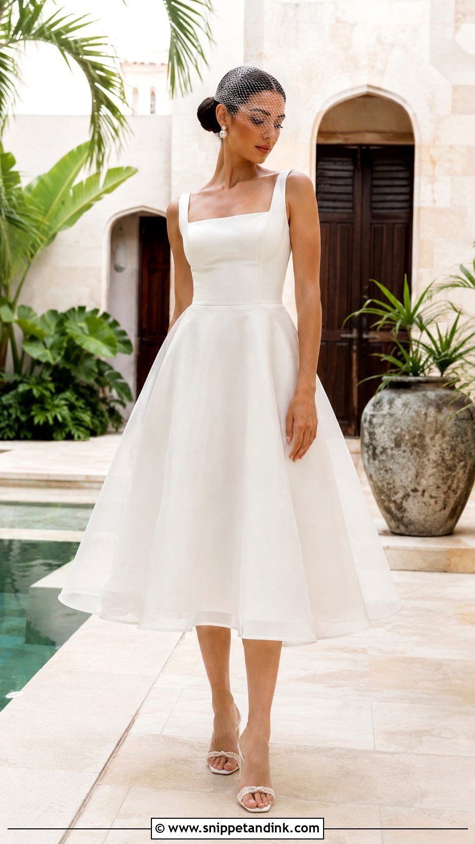 Bali Wedding Dress With Tea Length Skirt - Snippet and Ink - 20 Bali Wedding Dress Ideas