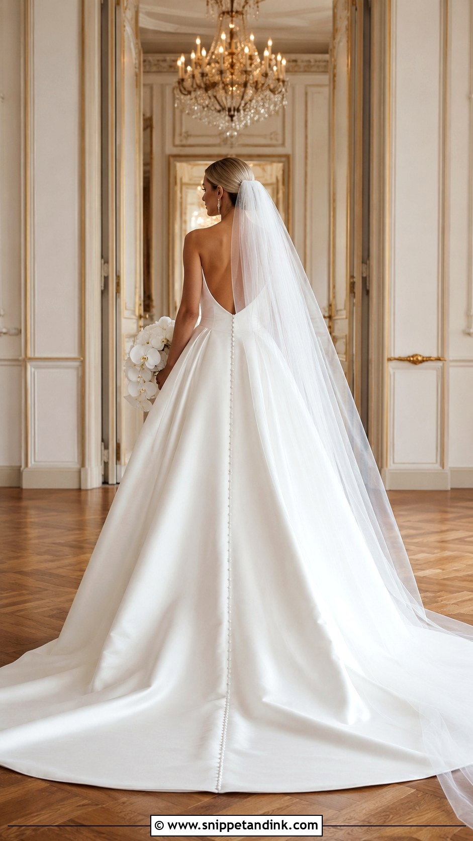Ball Gown Backless Wedding Gown - Snippet and Ink - 20 Backless Wedding Gown Ideas