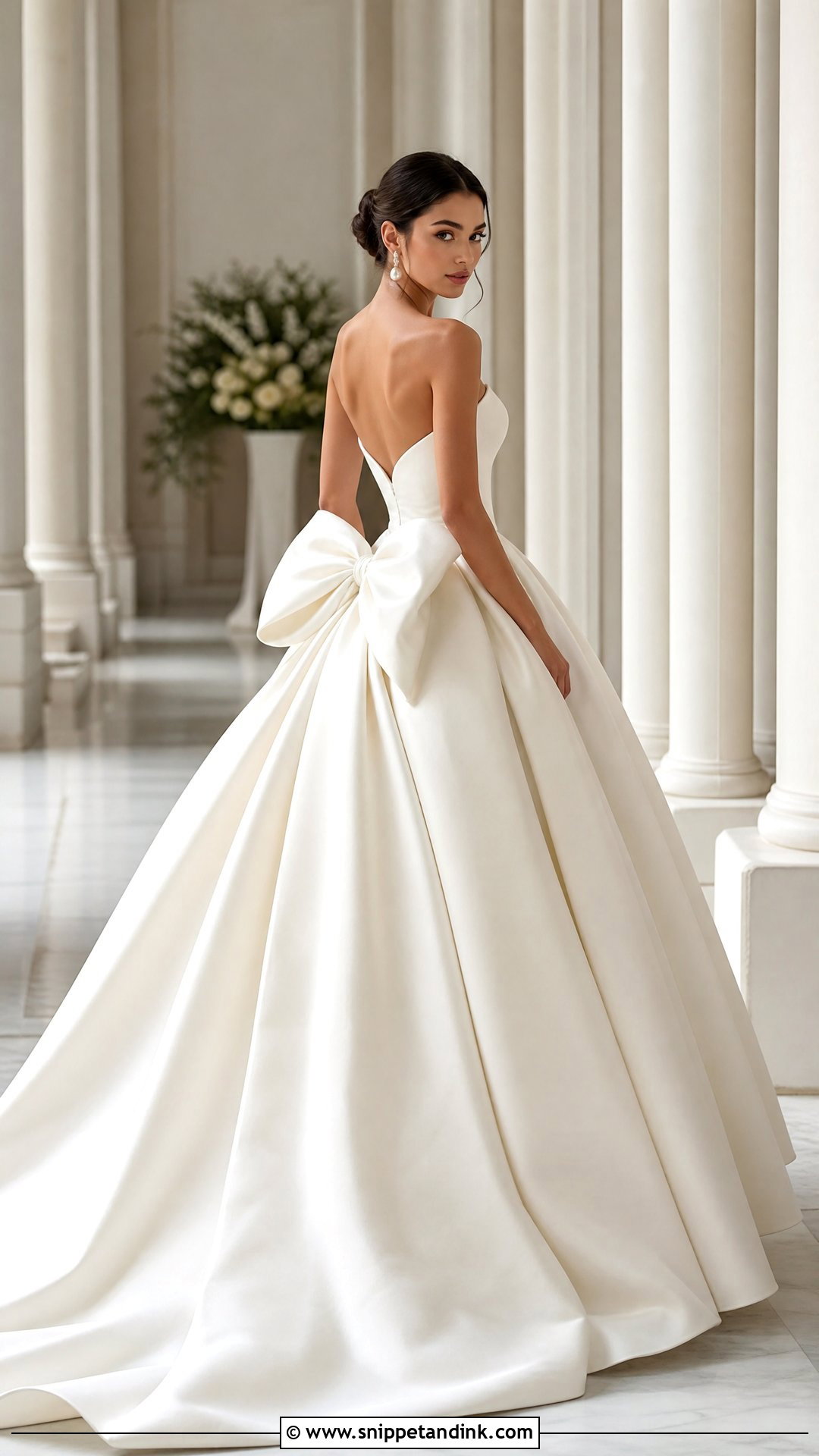 Ball Gown Bow Wedding Dress - Snippet and Ink - 25 Bow Wedding Dress Ideas