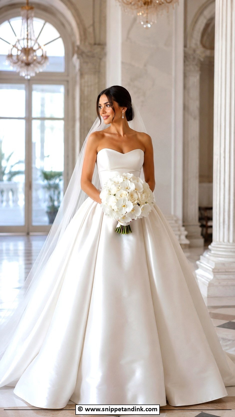 Ball Gown Bride Outfit - Snippet and Ink - 30 Bride Outfits