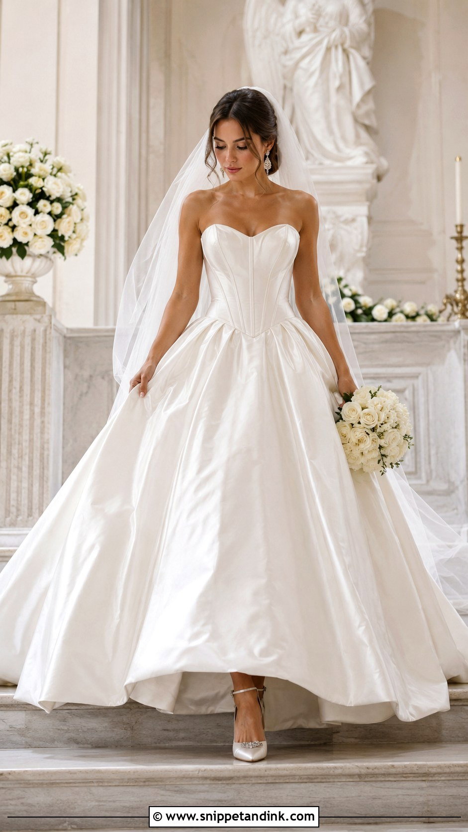 Ball Gown Corset Bodice Wedding Dress - Snippet and Ink - 25 Wedding Dress Corset Bodice Ideas