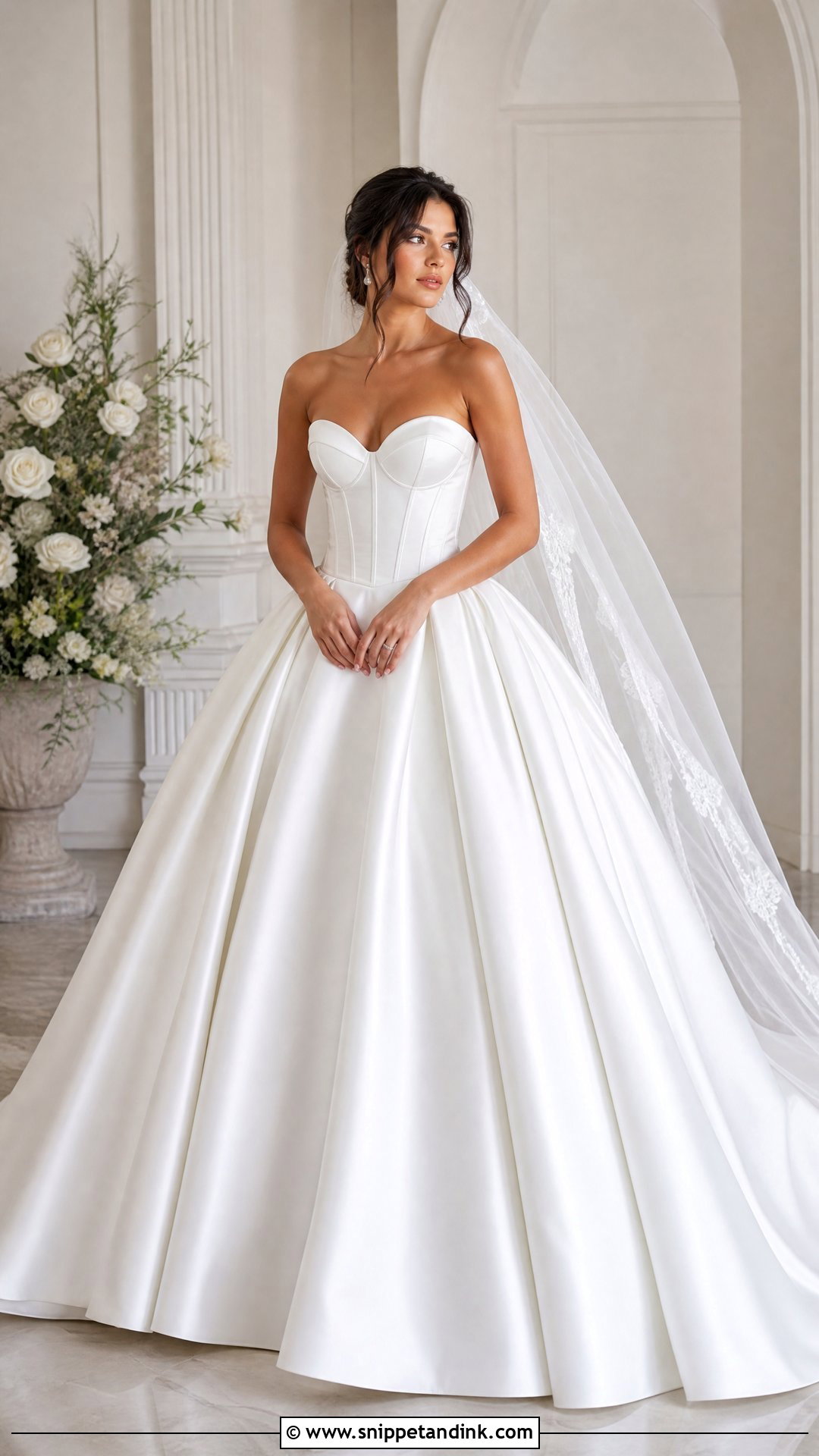 Ball Gown Corset Top Wedding Dress - Snippet and Ink - 25 Wedding Dress Corset Top Ideas