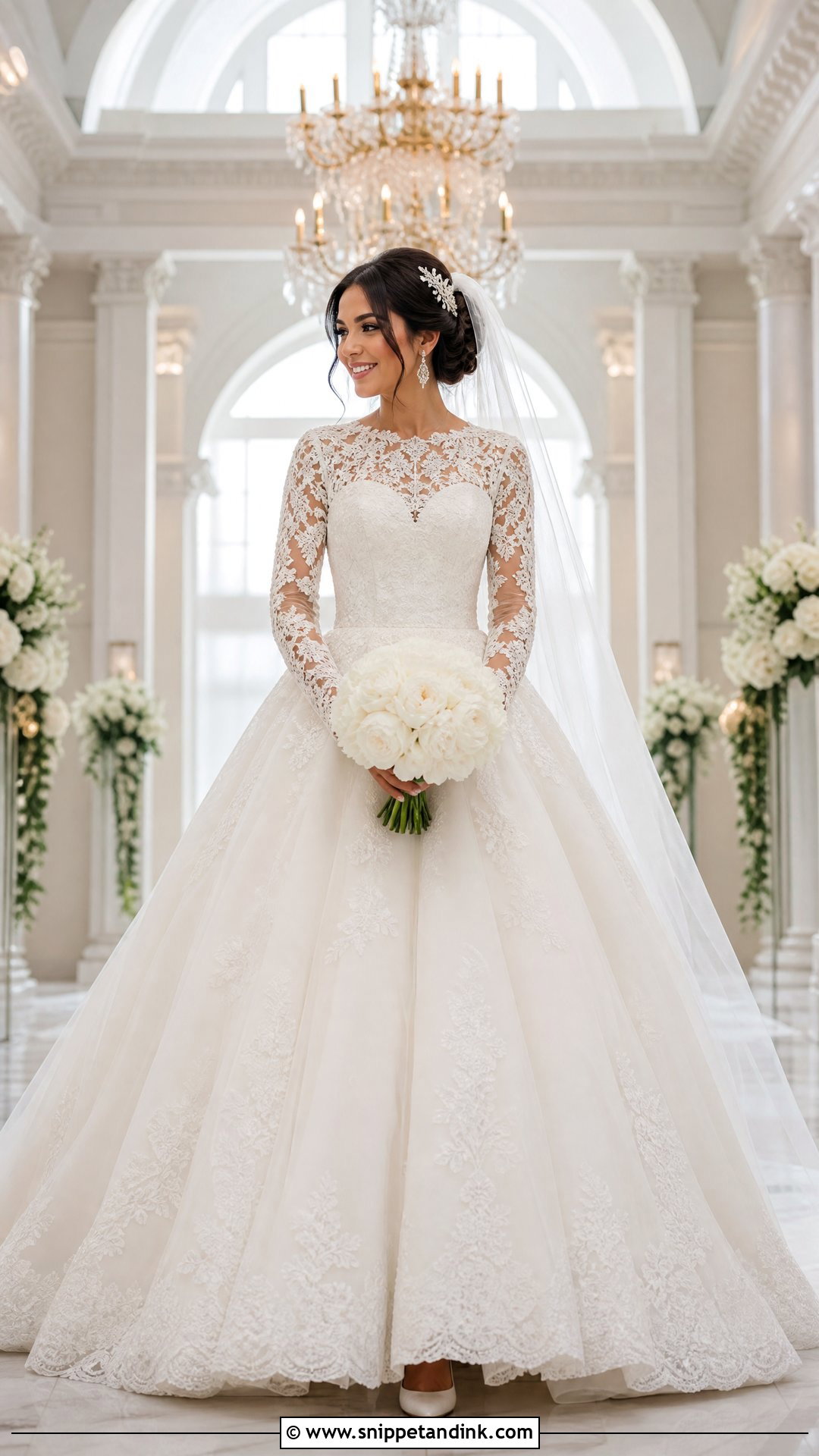 Ball Gown Dantel Wedding Dress - Snippet and Ink - 20 Wedding Dresses Dantel