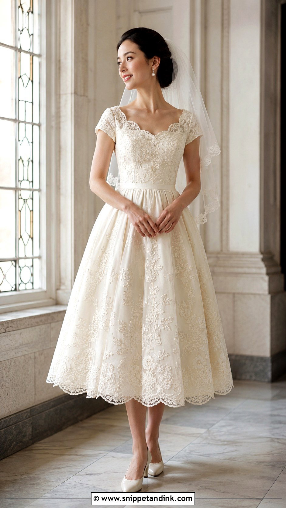 Ball Gown Embroidered Wedding Dress - Snippet and Ink - 30 Embroidered Wedding Dress Ideas