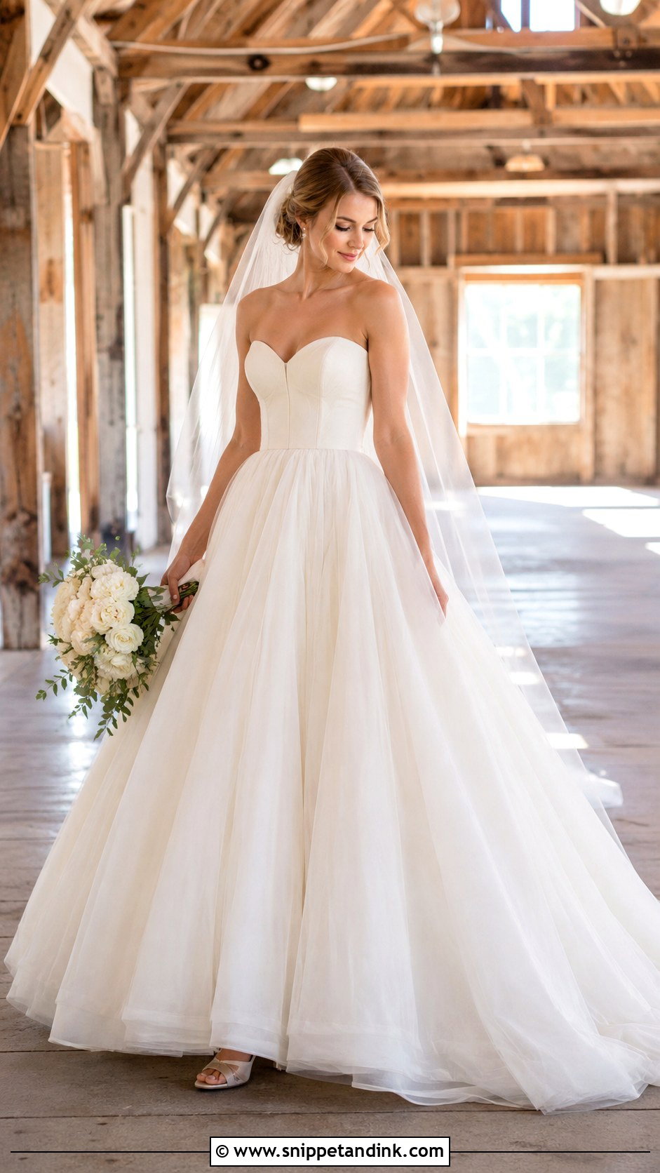 Ball Gown Farmhouse Wedding Dress - Snippet and Ink - 25 Farmhouse Wedding Dress Ideas