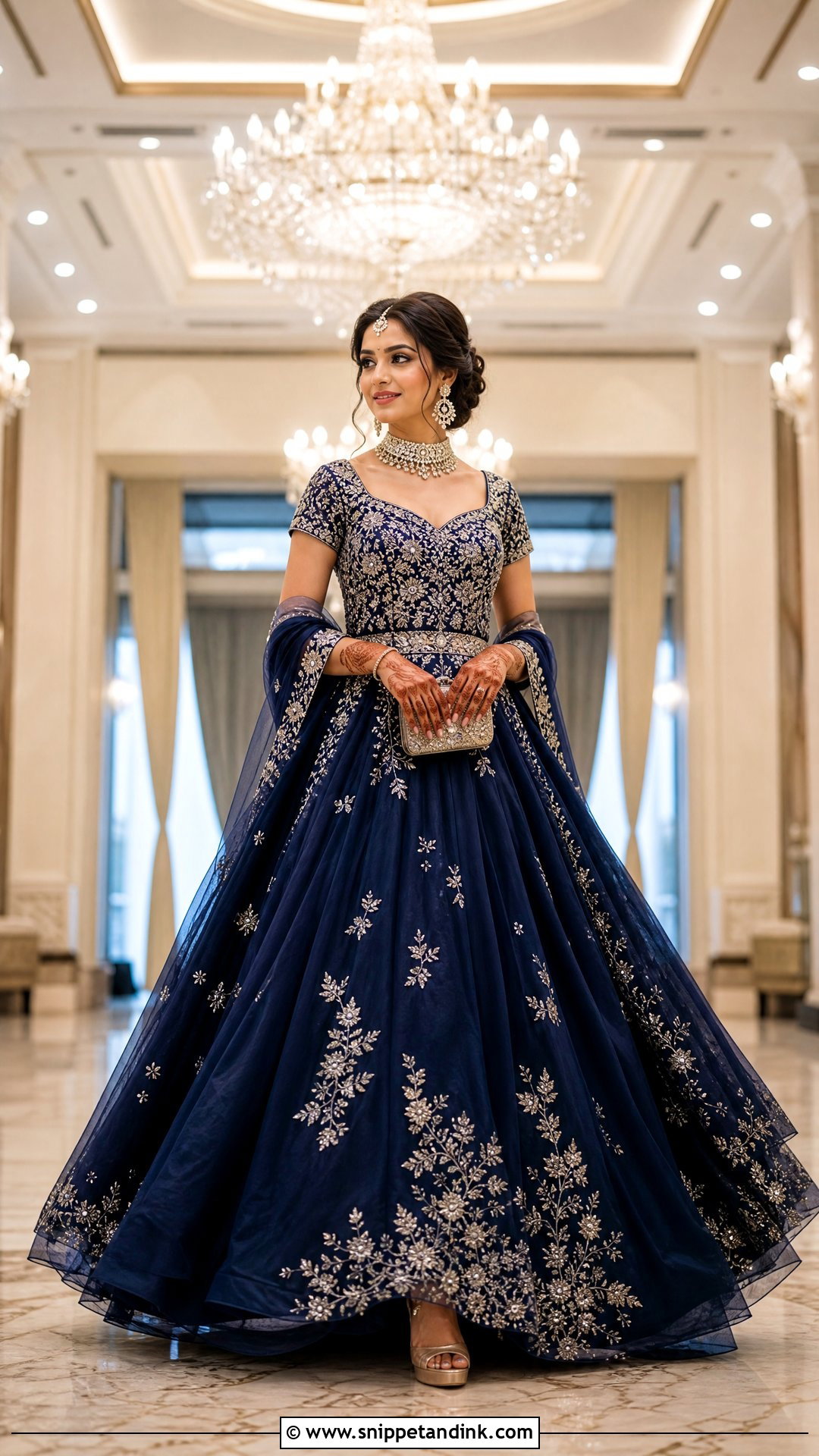 Ball Gown Indian Bridal Gown - Snippet and Ink - 20 Indian Bridal Gown Ideas