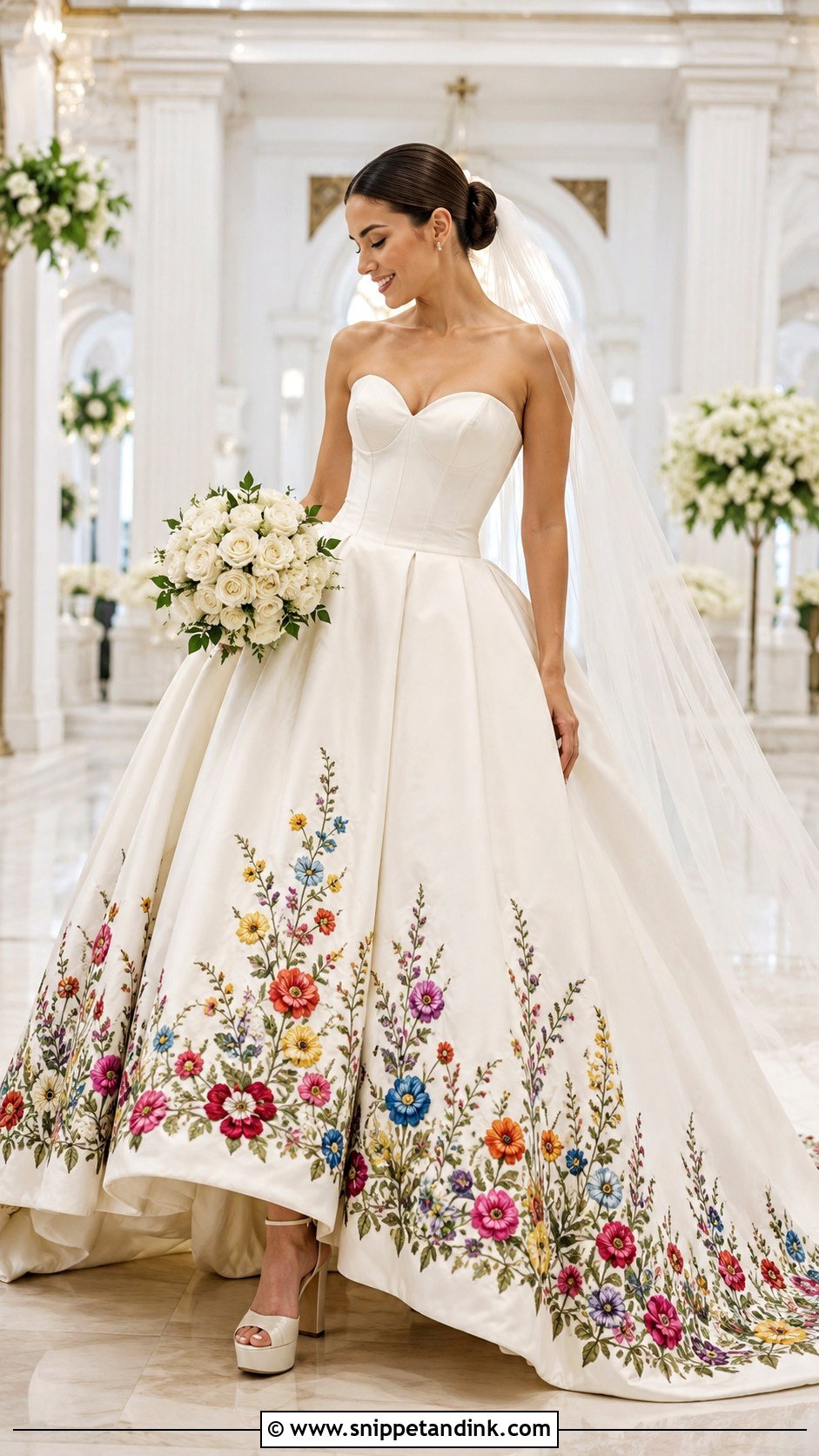 Ball Gown Mexican Wedding Dress - Snippet and Ink - 20 Mexican Inspired Wedding Dress Ideas