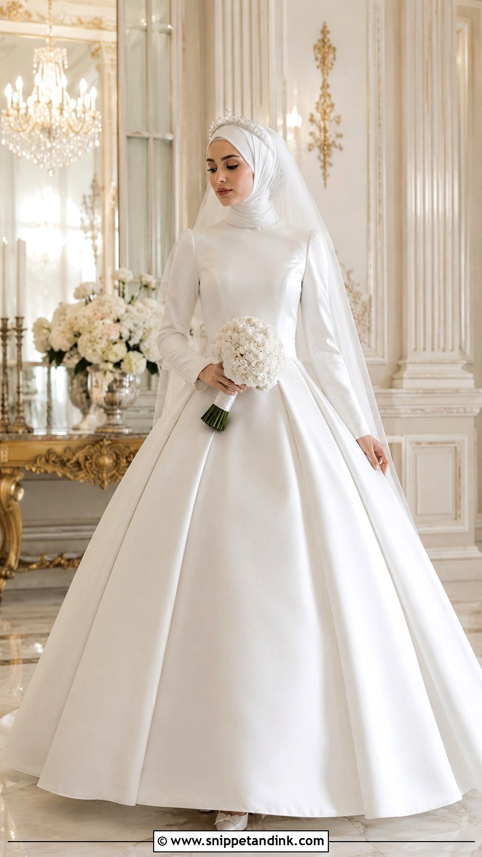 Ball Gown Muslim Wedding Dress - Snippet and Ink - 25 Simple Muslim Wedding Dress Ideas