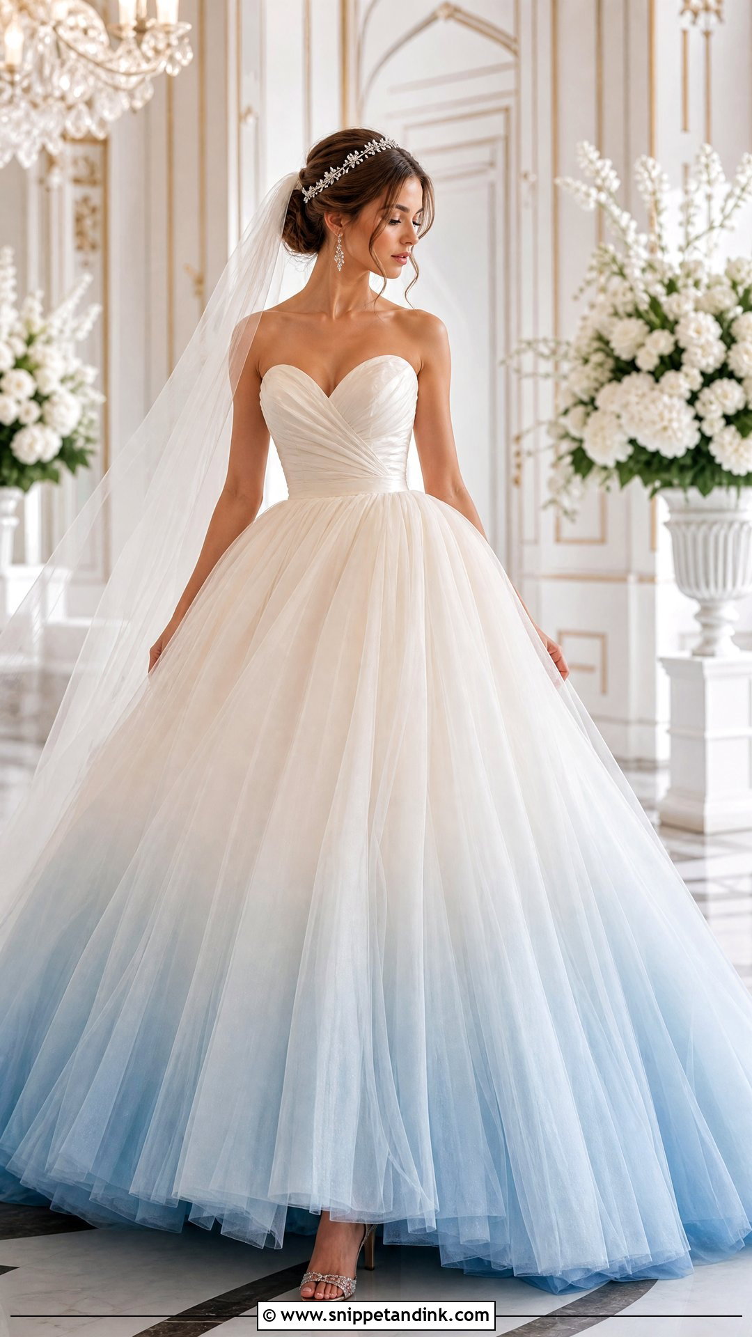 Ball Gown Ombre Wedding Dress - Snippet and Ink - 25 Ombre Wedding Dress Ideas