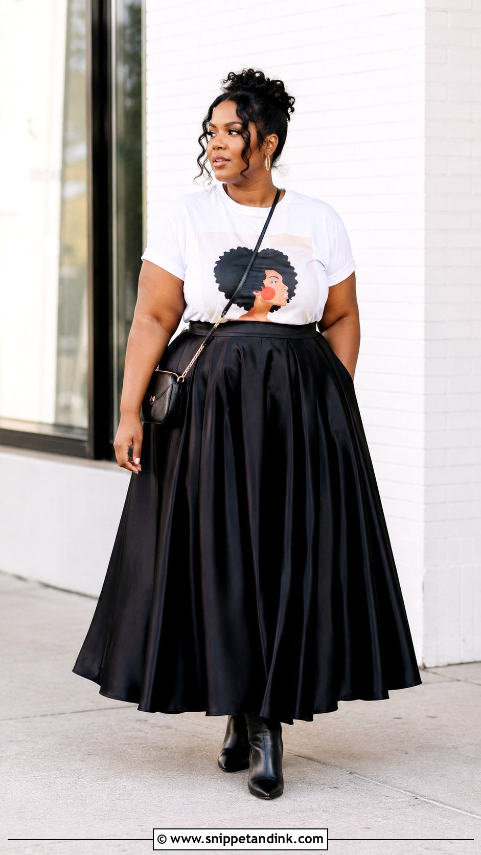 Ball Gown Skirt And Graphic Tee Outfit - Snippet and Ink - 20 Ball Gown Skirt Ideas