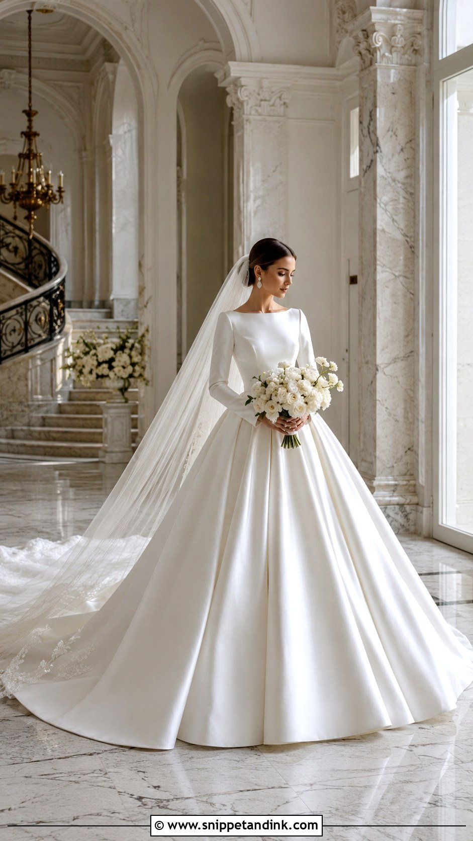 Ball Gown Train Wedding Dress - Snippet and Ink - 25 Wedding Dress Train Ideas
