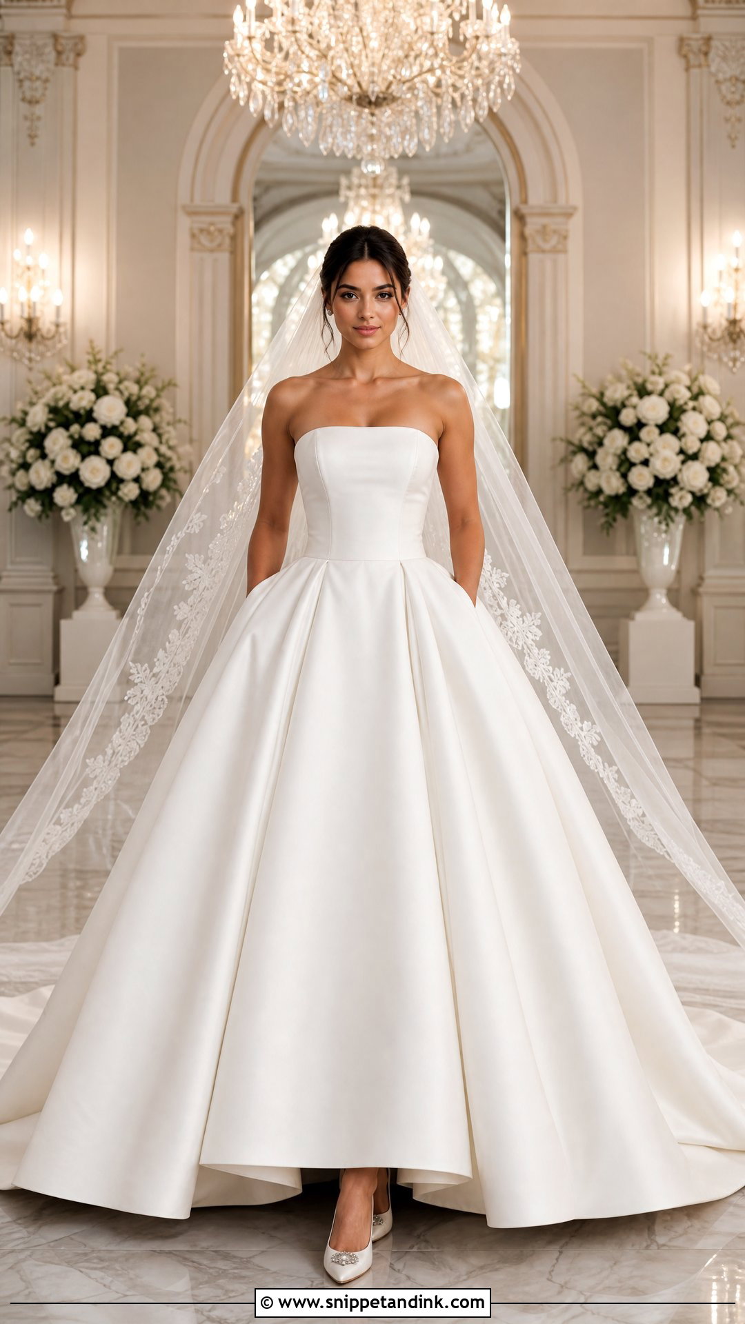 Ball Gown Tube Top Wedding Dress - Snippet and Ink - 20 Tube Top Wedding Dress Ideas