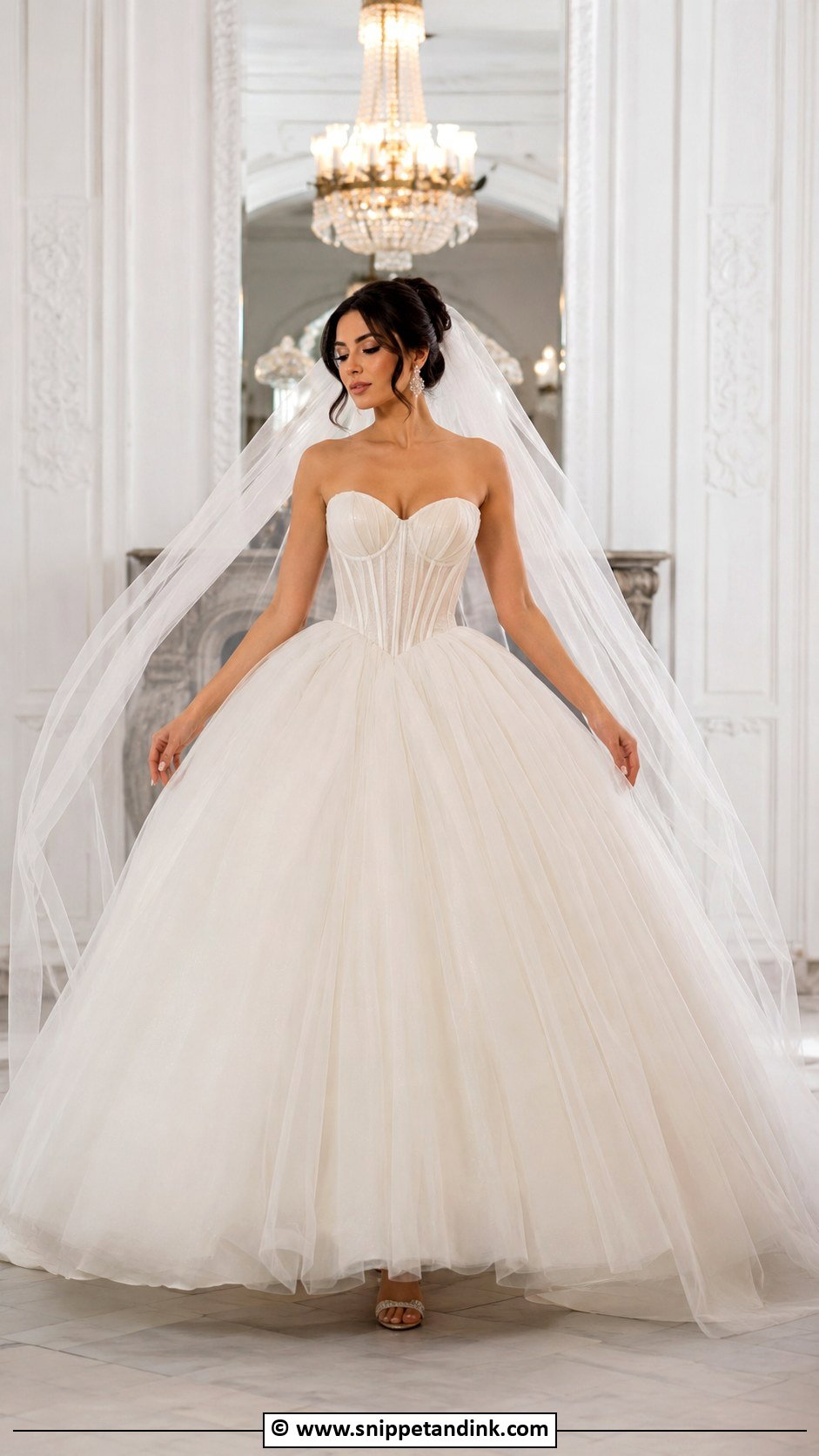 Ball Gown Wedding Dress - Snippet and Ink - 30 2 Piece Wedding Dress Ideas