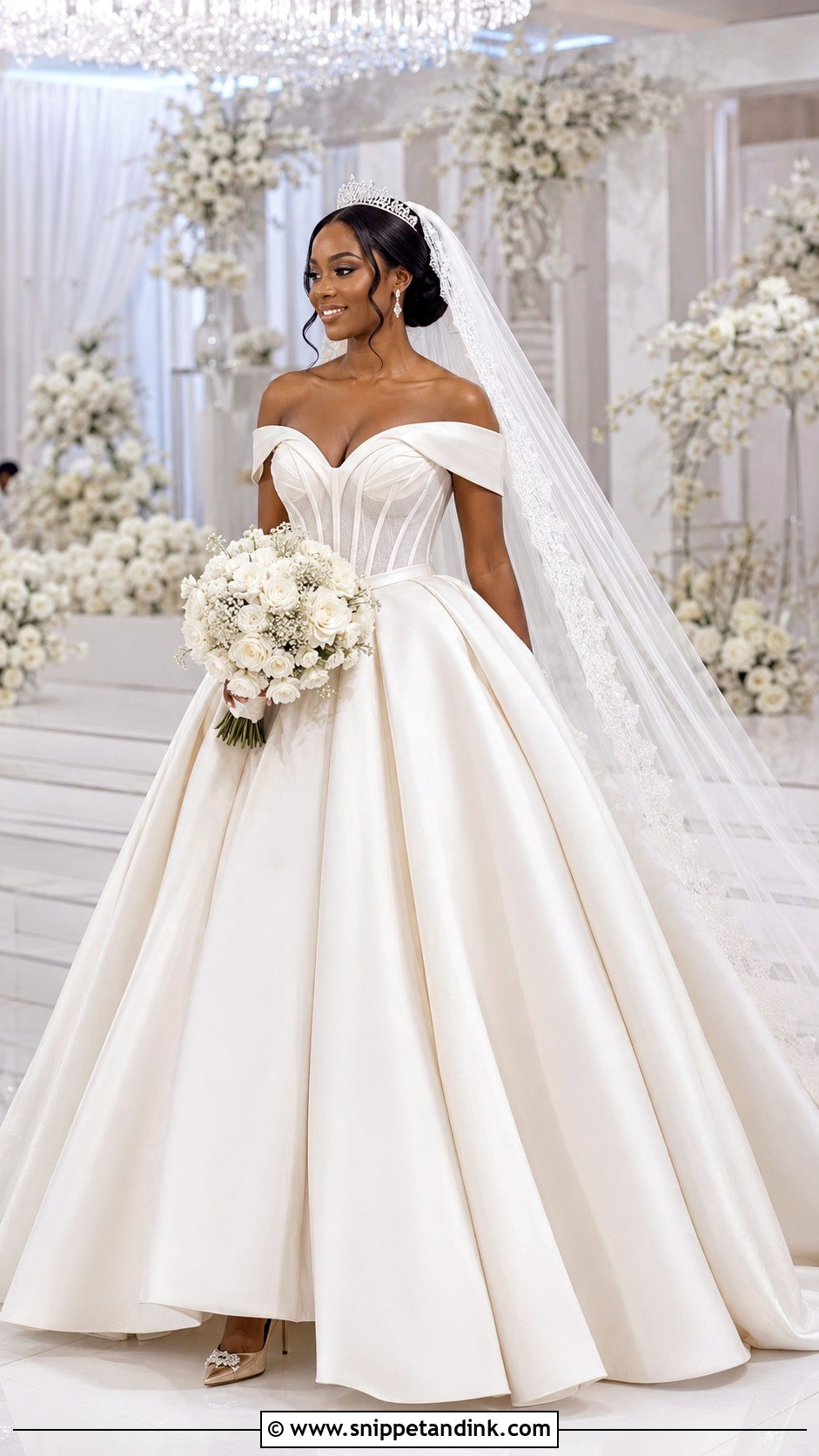 Ball Gown Wedding Dress - Snippet and Ink - 20 Best Lady Wedding Dresses in Nigeria