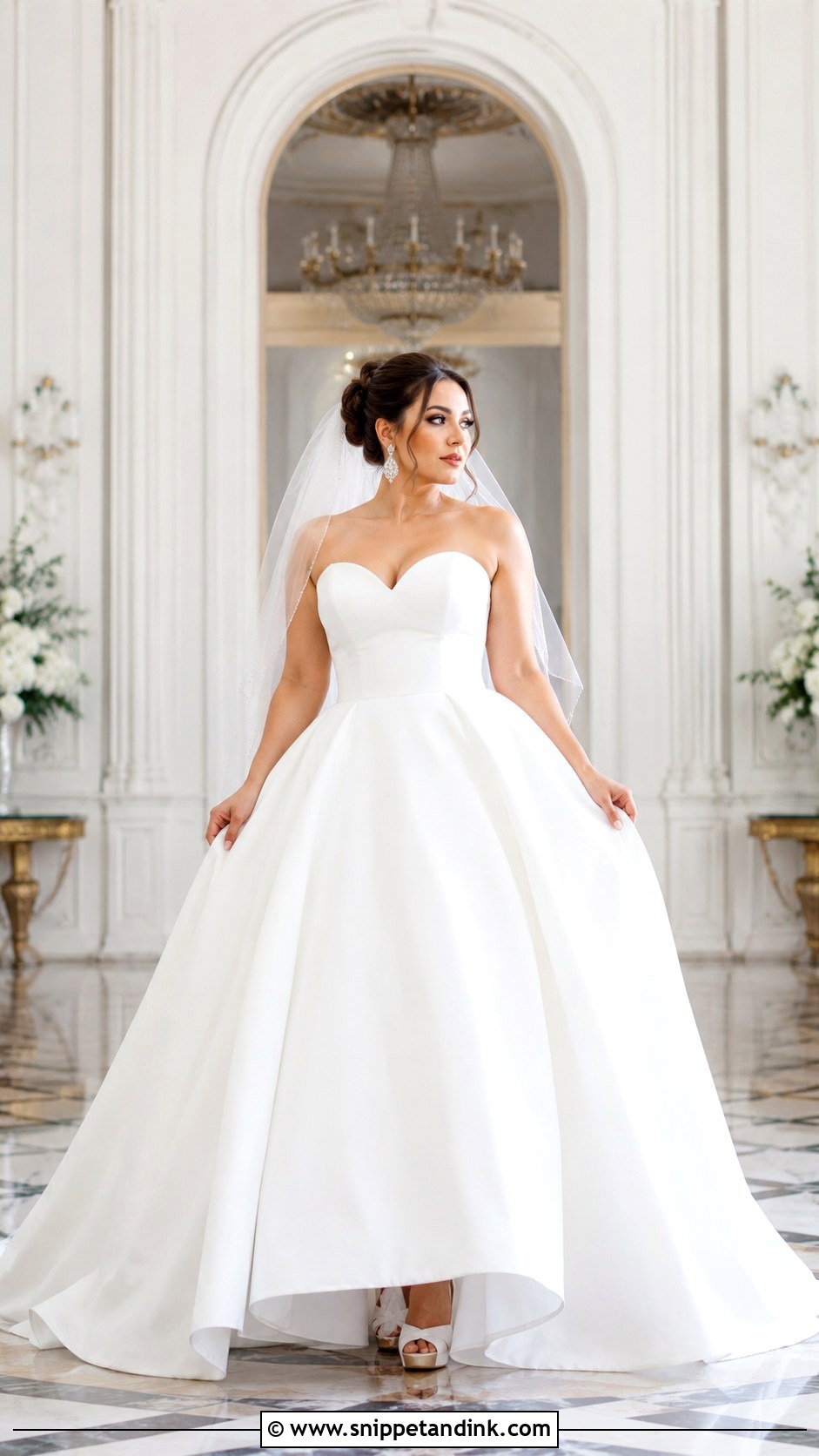 Ball Gown Wedding Dress For Mid Size Bride - Snippet and Ink - 25 Mid Size Bride Ideas