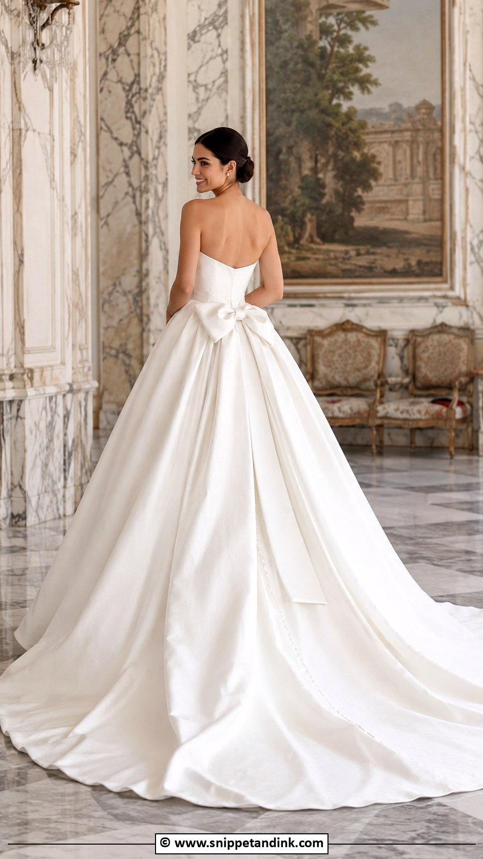 Ball Gown Wedding Dress With Bow Back - Snippet and Ink - 25 Wedding Dress with Bow Ideas