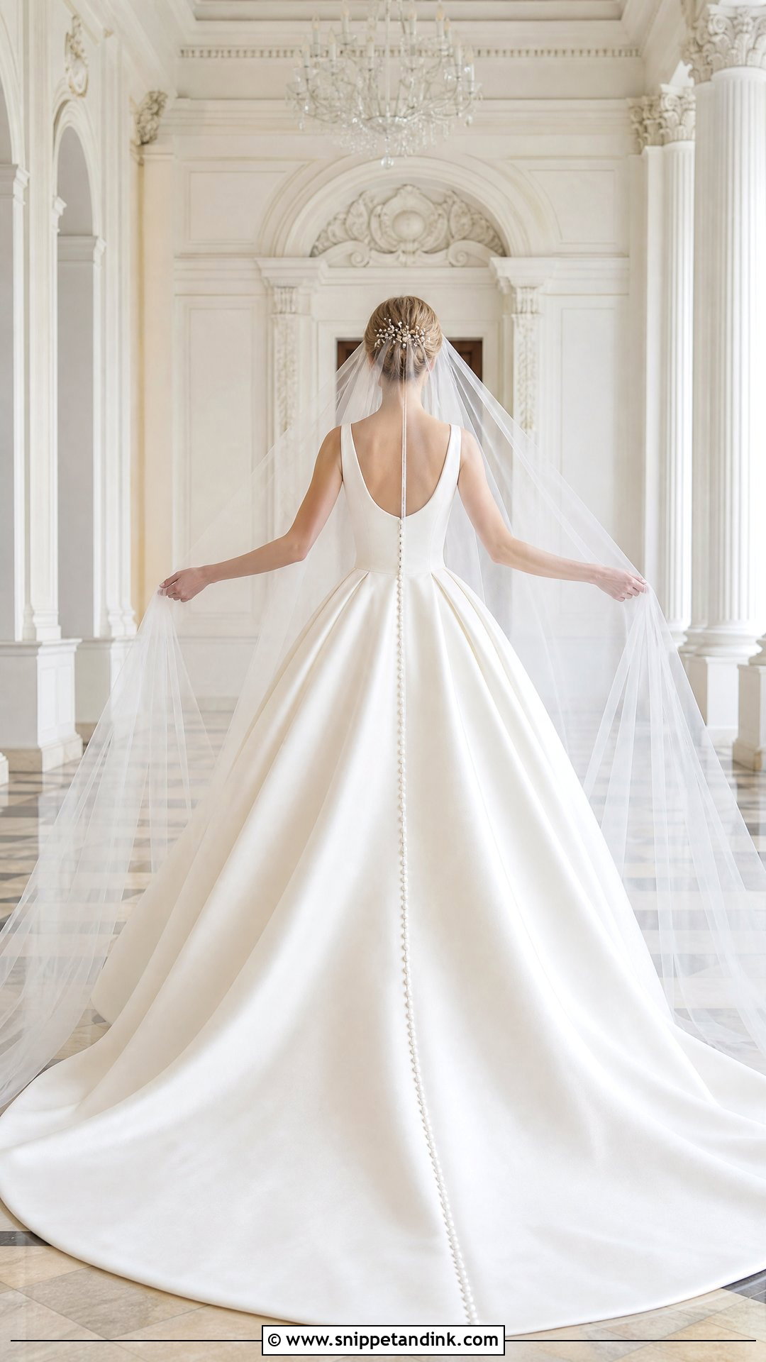 Ball Gown Wedding Dress With Buttons Down the Back - Snippet and Ink - 20 Wedding Dress with Buttons Down the Back Ideas