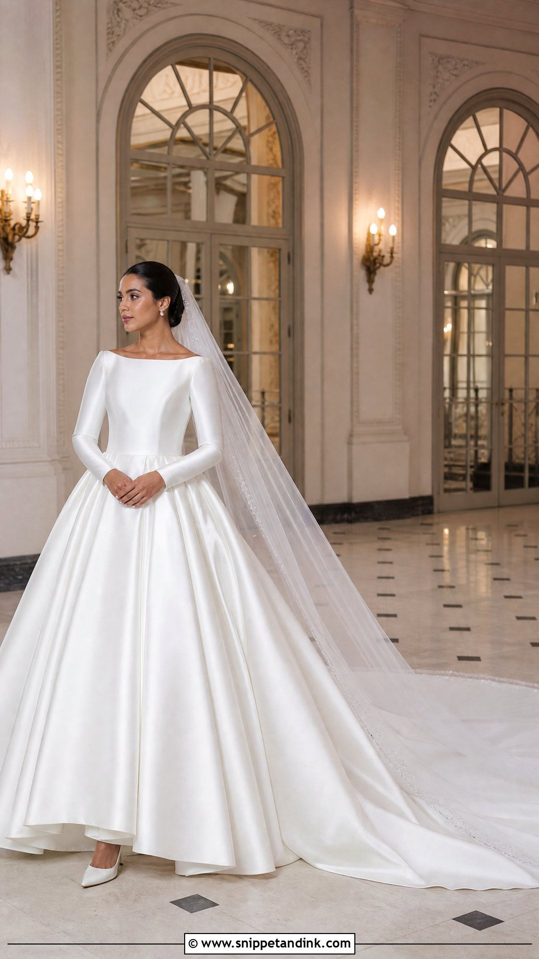 Ball Gown Wedding Dress With Cathedral Train - Snippet and Ink - 20 Wedding Dresses with Train