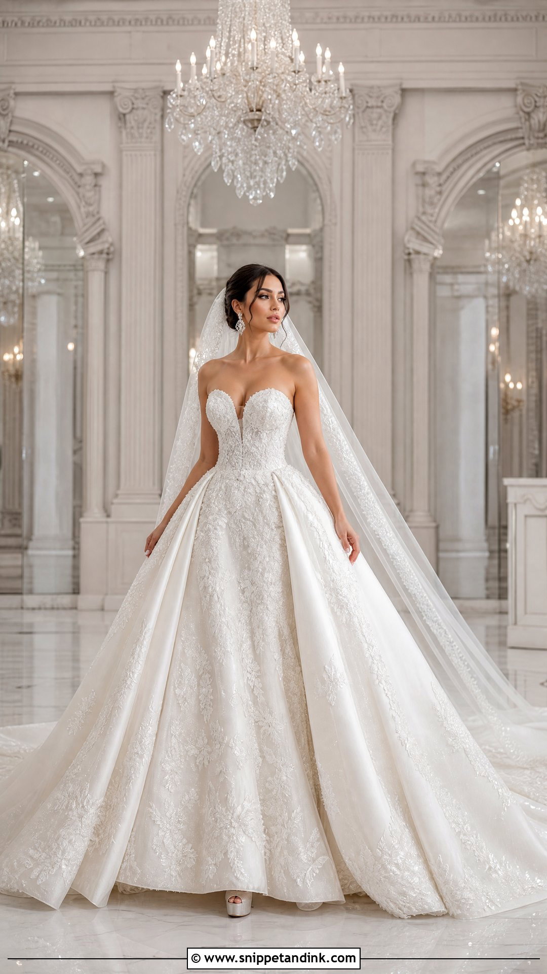 Ball Gown Wedding Dress With Detachable Train - Snippet and Ink - 25 Detachable Train Wedding Dress Ideas