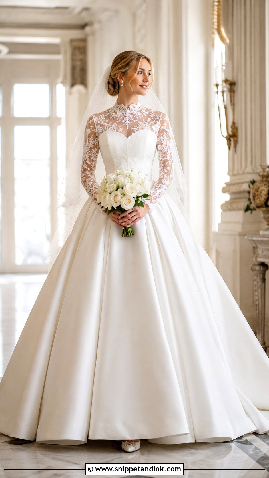 Ball Gown Wedding Dress With Removable Bodice Topper - Snippet and Ink - 25 Two in One Wedding Dress Ideas