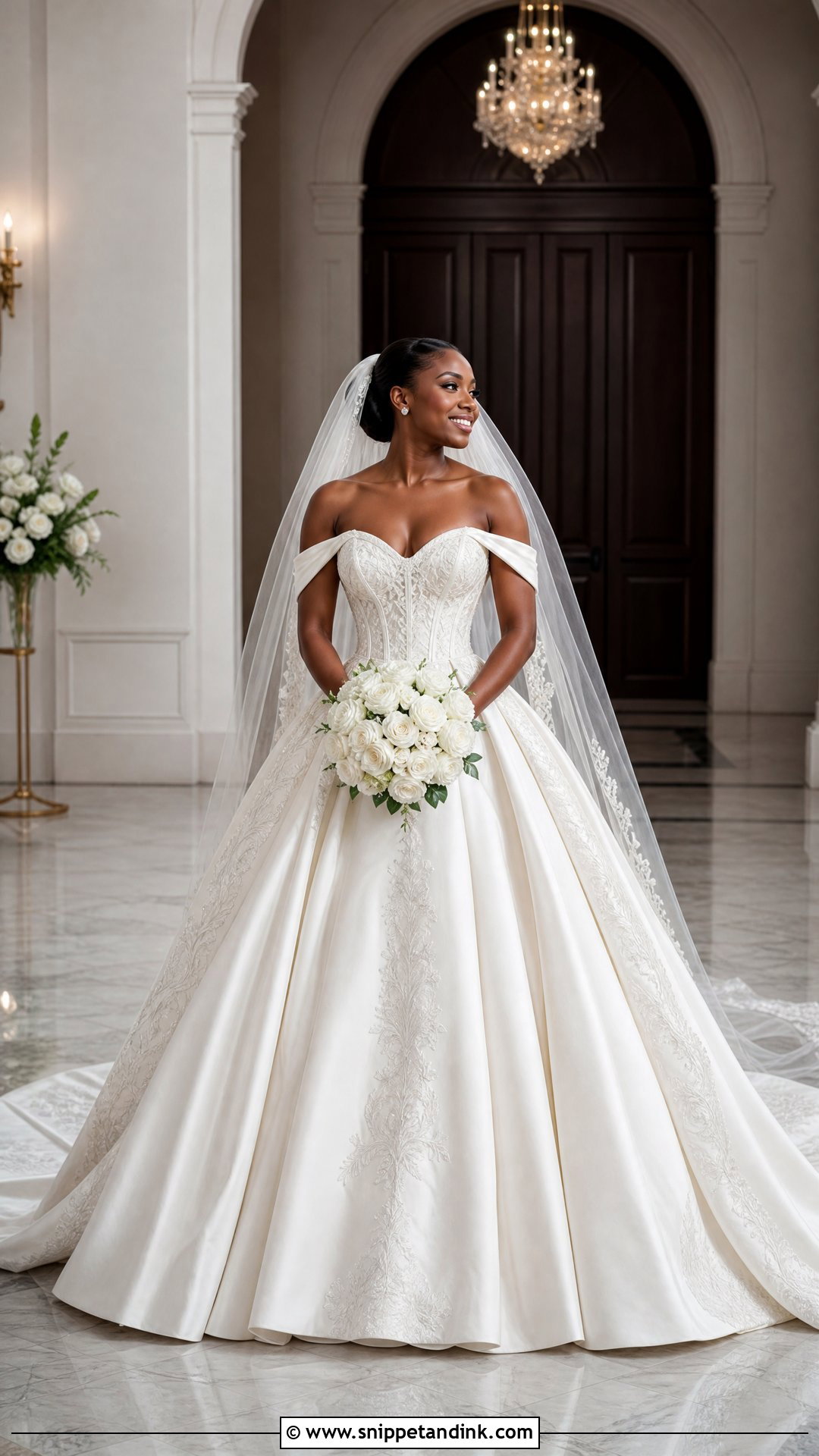 Ball Gown Wedding Dress With Royal Train Extension - Snippet and Ink - 20 Wedding Dresses with Extension