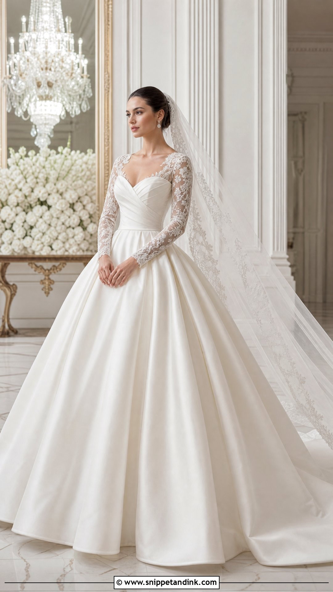 Ball Gown Wedding Dress With Sleeves - Snippet and Ink - 25 Elegant Wedding Dress with Sleeves