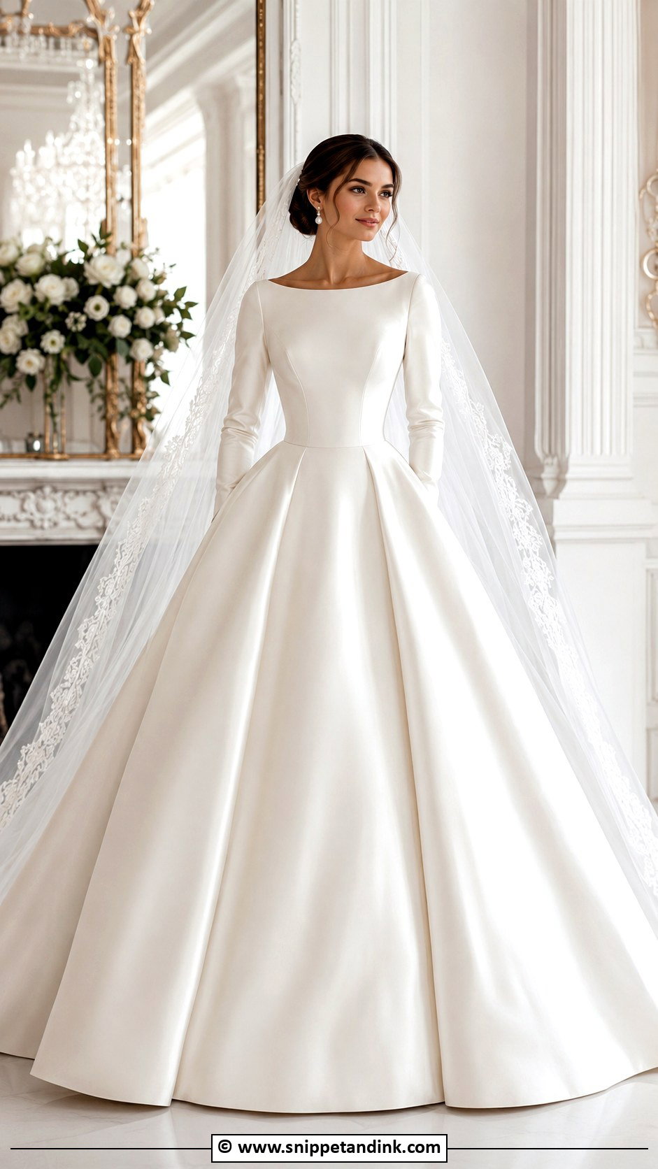 Ball Gown Wedding Dress With Sleeves - Snippet and Ink - 35 Wedding Dress with Sleeves