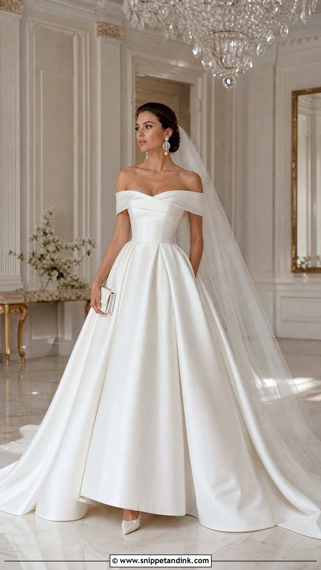 Ball Gown White Duchess Gown - Snippet and Ink - 20 White Duchess Gown Styles