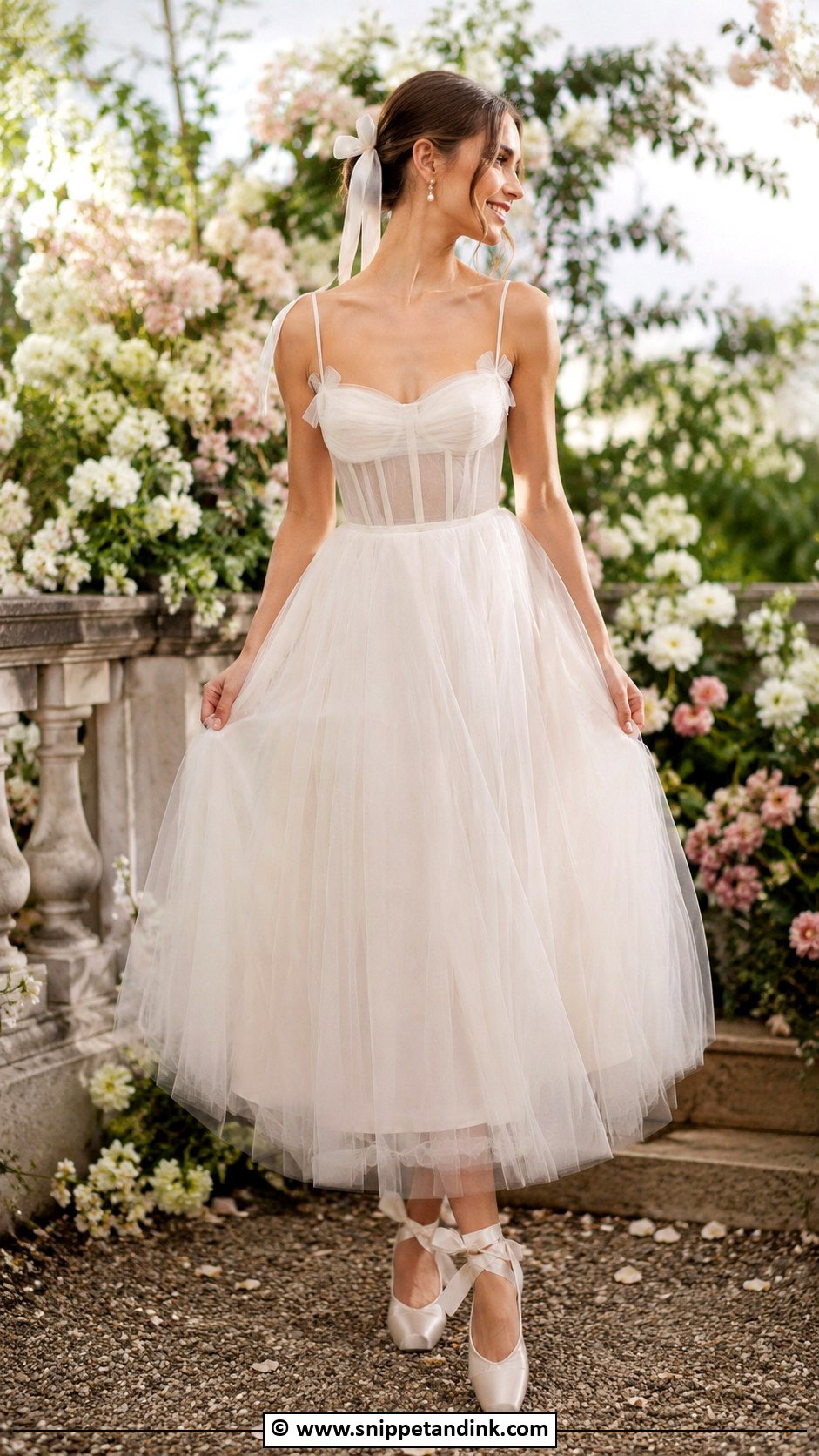 Balletcore Tulle Wedding Dress - Snippet and Ink - 30 Wedding Dress Aesthetic Ideas