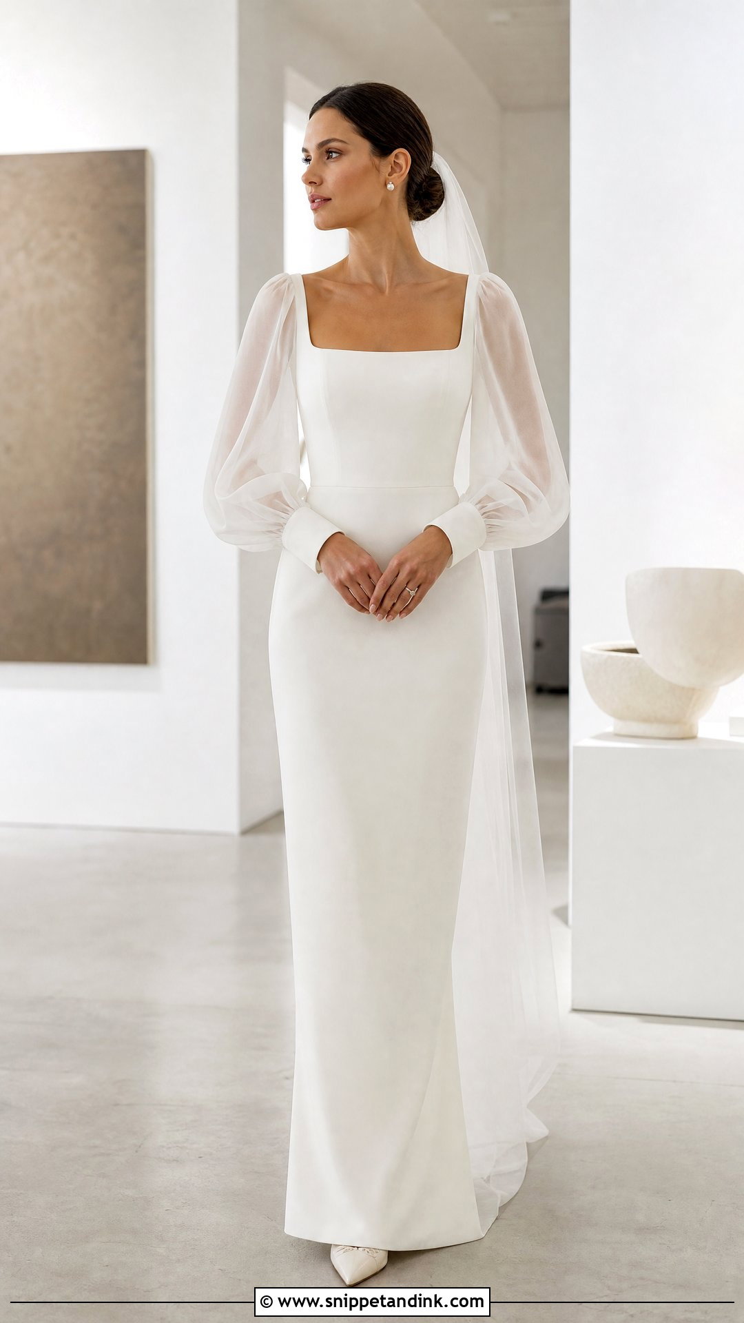 Balloon Sleeve Wedding Dress - Snippet and Ink - 20 Simple Wedding Dress Sleeves