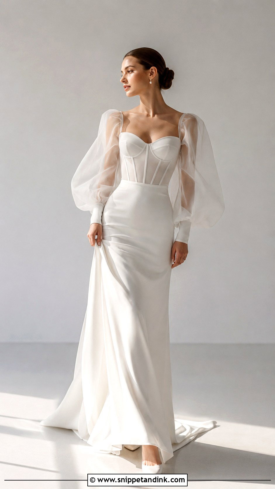 Balloon Sleeve Wedding Dress - Snippet and Ink - 30 Wedding Dresses Sleeves