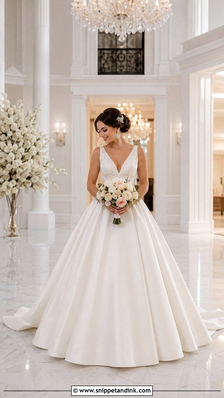 Ballroom Bustle for Ball Gown Wedding Dress - Snippet and Ink - 20 Dress Bustle Ideas