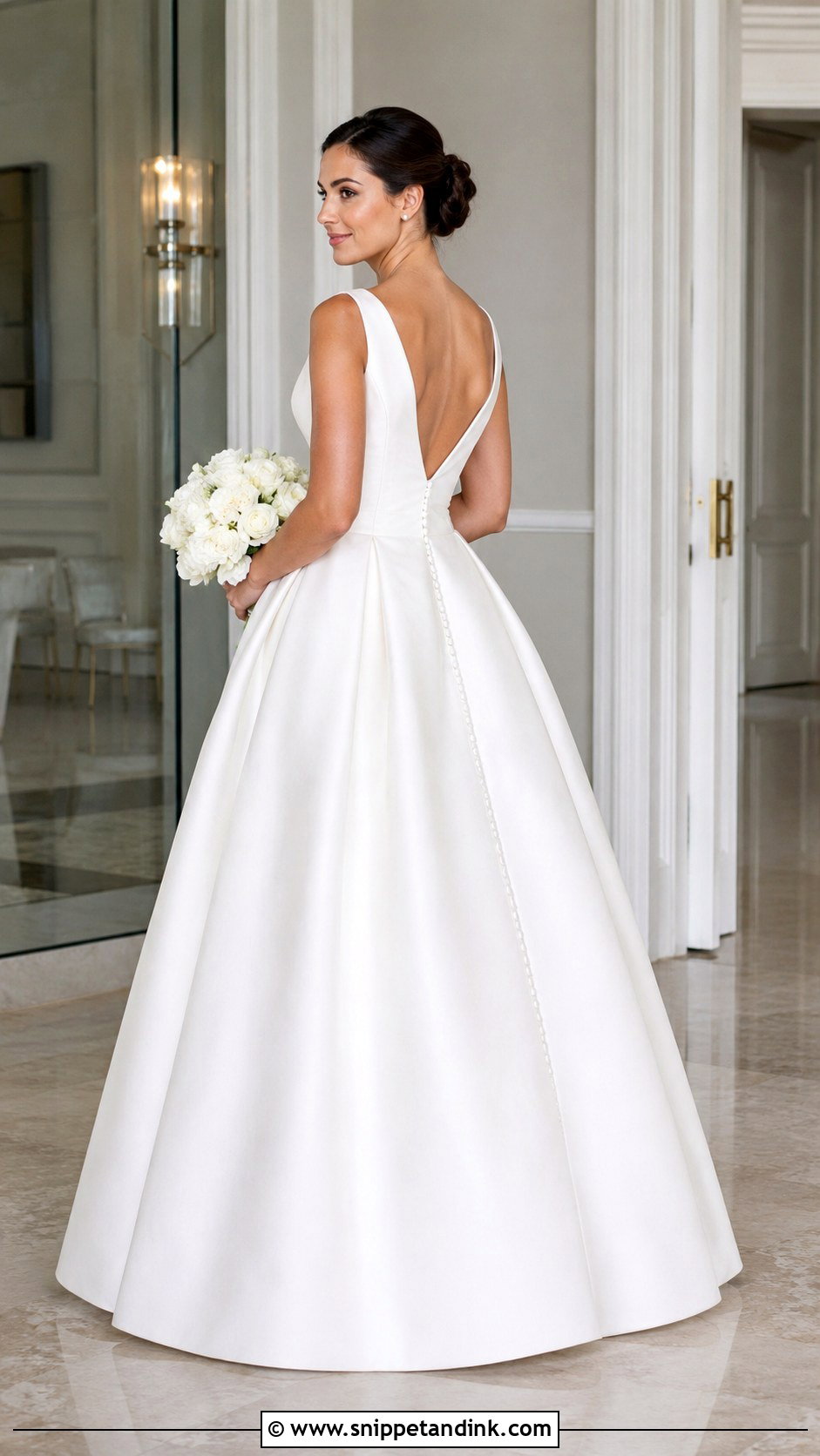 Ballroom Wedding Dress Bustle - Snippet and Ink - 20 DIY Wedding Dress Bustle Ideas