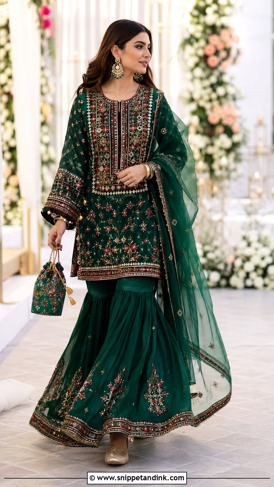 Balochi Sharara Wedding Dress - Snippet and Ink - 20 Balochi Wedding Dresses