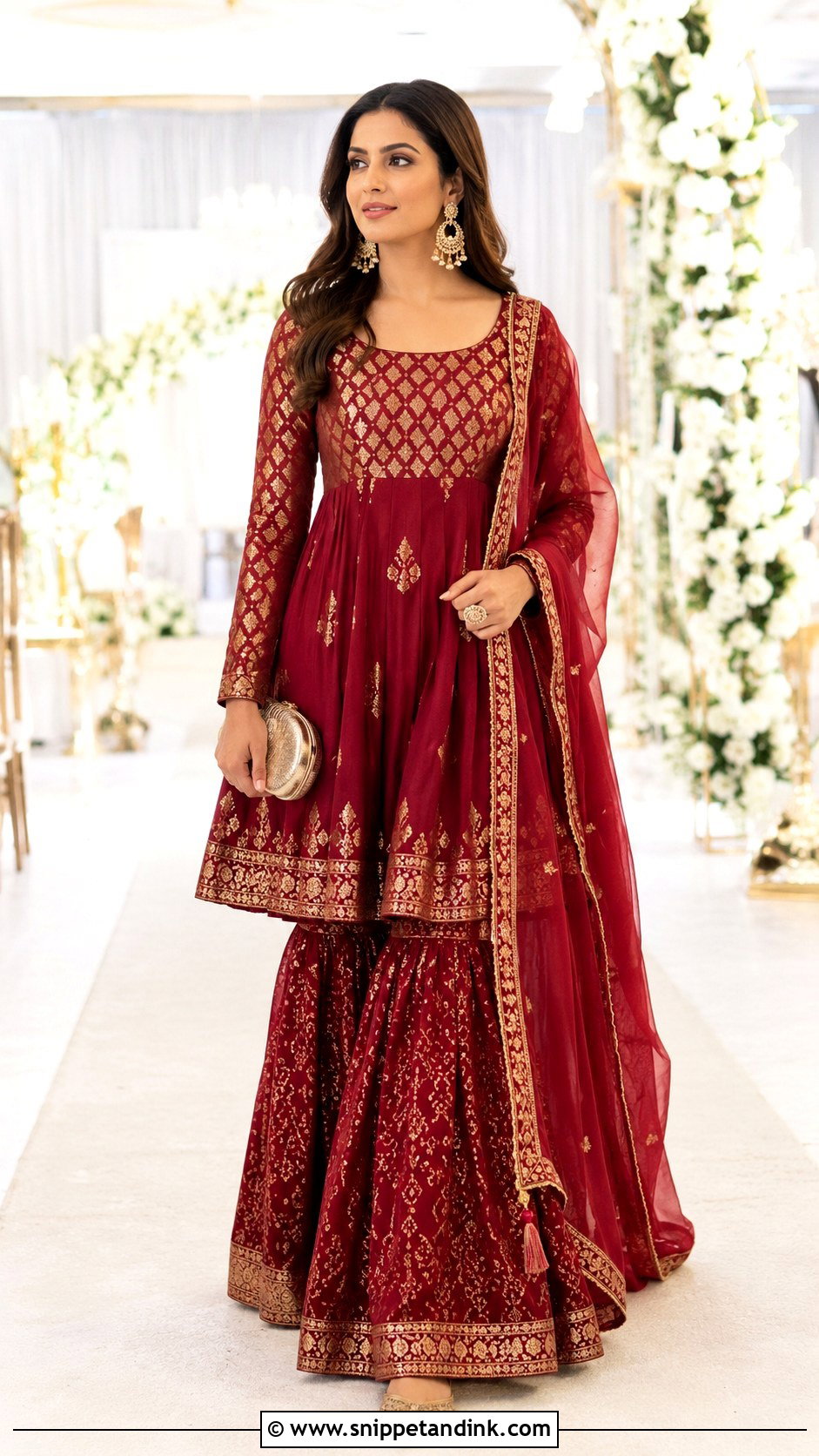 Banaras Anarkali Sharara Set - Snippet and Ink - 20 Banaras Sharara Designs