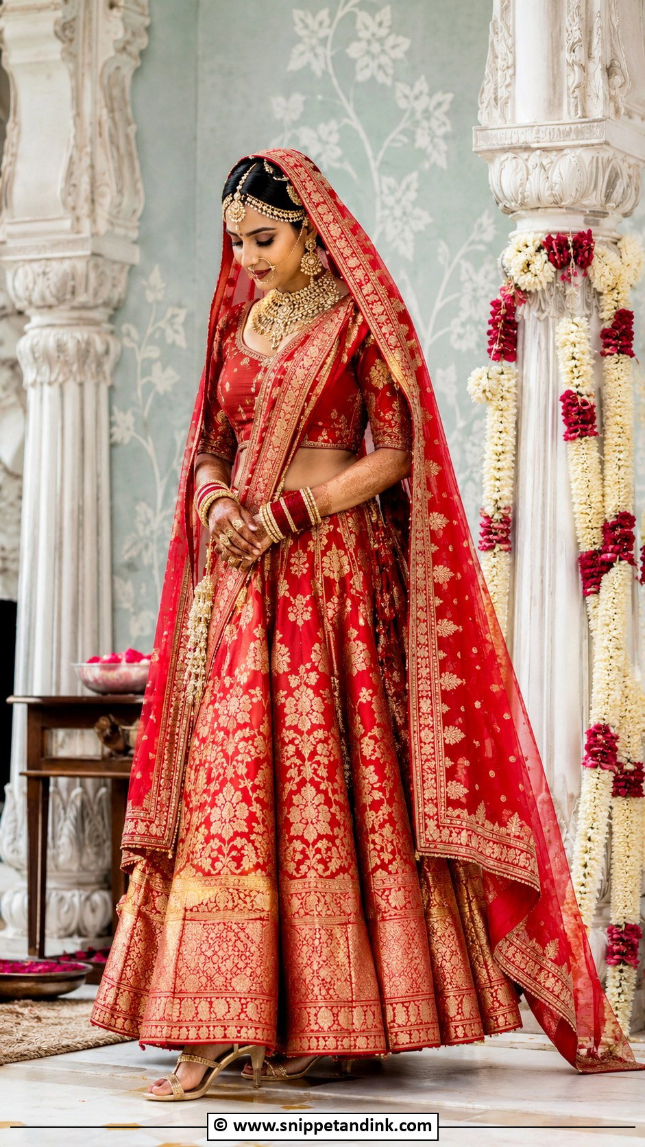 Banarasi Barat Bride Outfit - Snippet and Ink - 30 Barat Bride Ideas