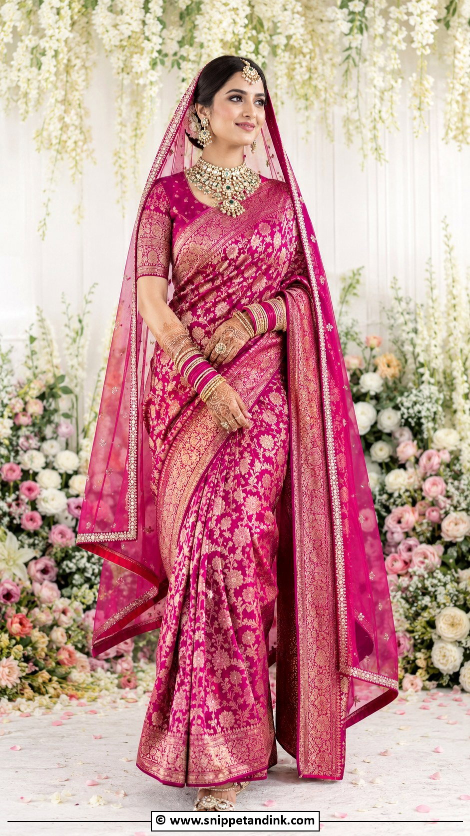 Banarasi Bridal Saree - Snippet and Ink - 30 Asian Bridal Dresses