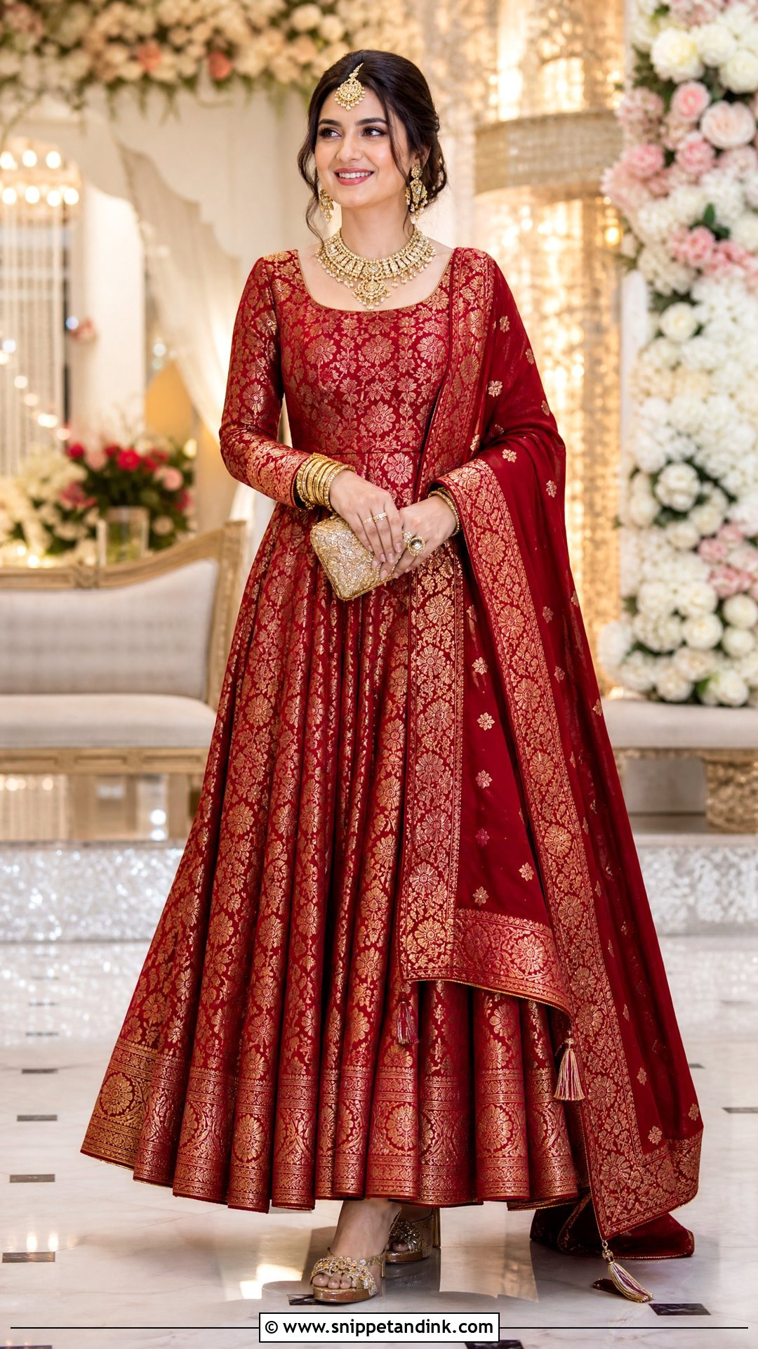 Banarasi Frock For Wedding - Snippet and Ink - 25 Frock Designs for Women Wedding