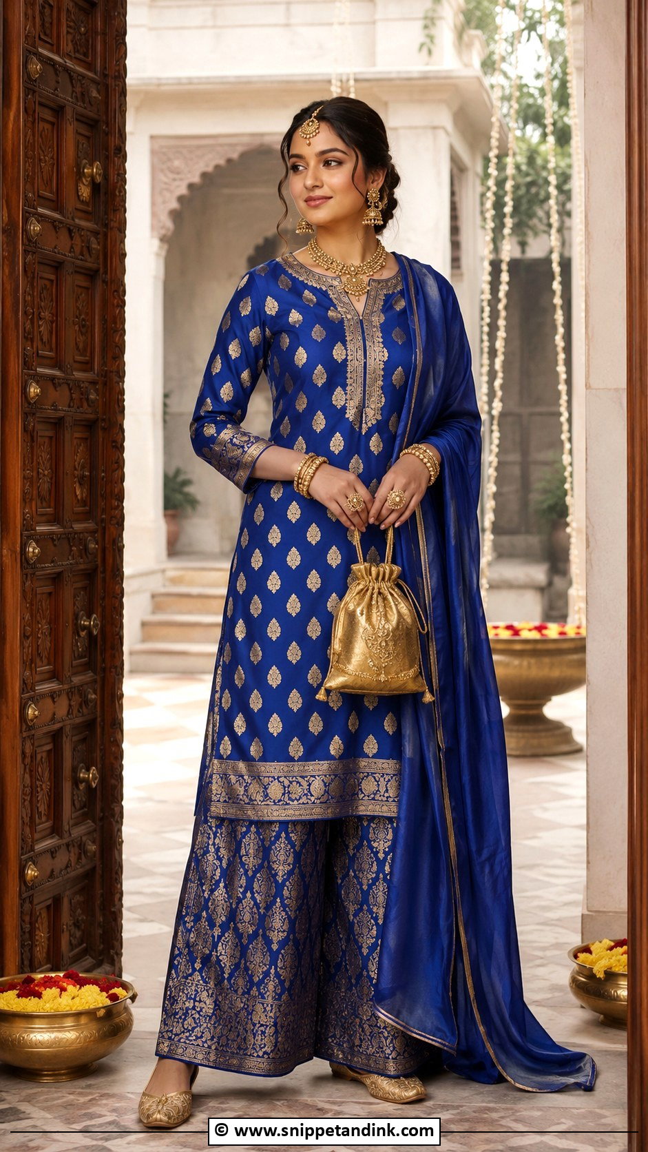 Banarasi Kurta Set - Snippet and Ink - 25 Wedding Kurta Set for Women Ideas