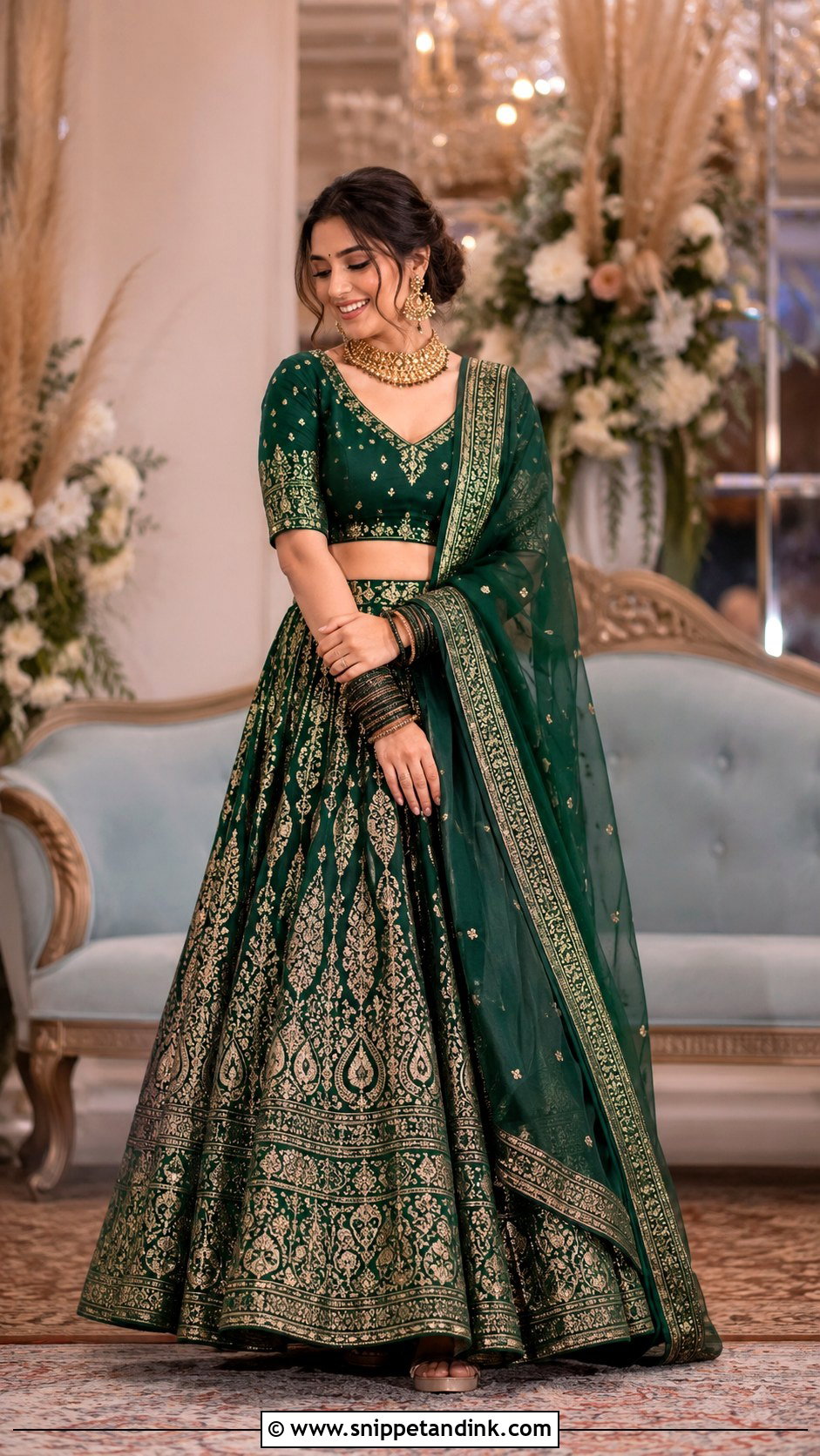 Banarasi Lehenga For Roka Bride - Snippet and Ink - 30 Roka Ceremony Outfits for Bride