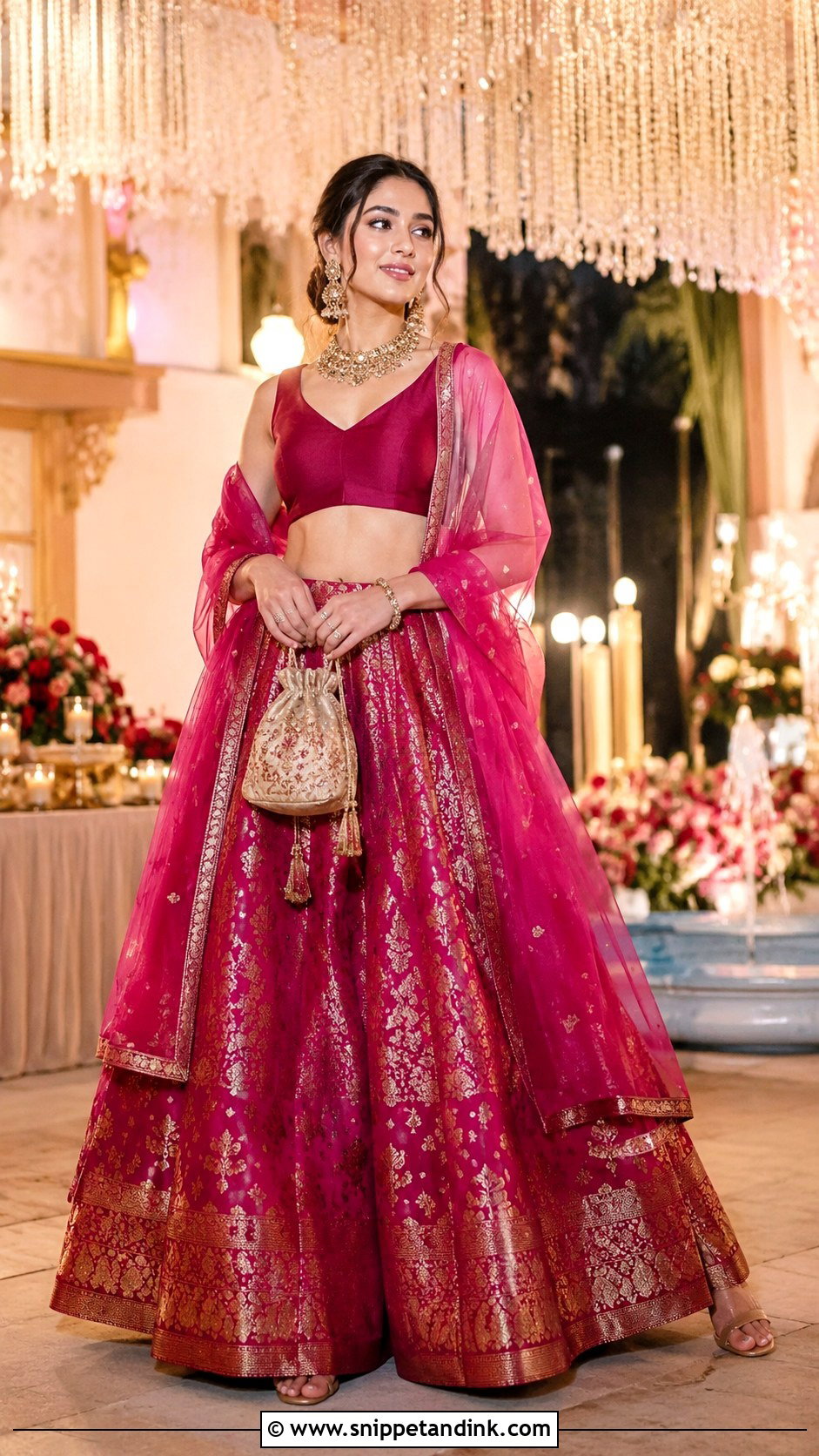 Banarasi Lehenga For Sangeet - Snippet and Ink - 25 Sangeet Dress Ideas