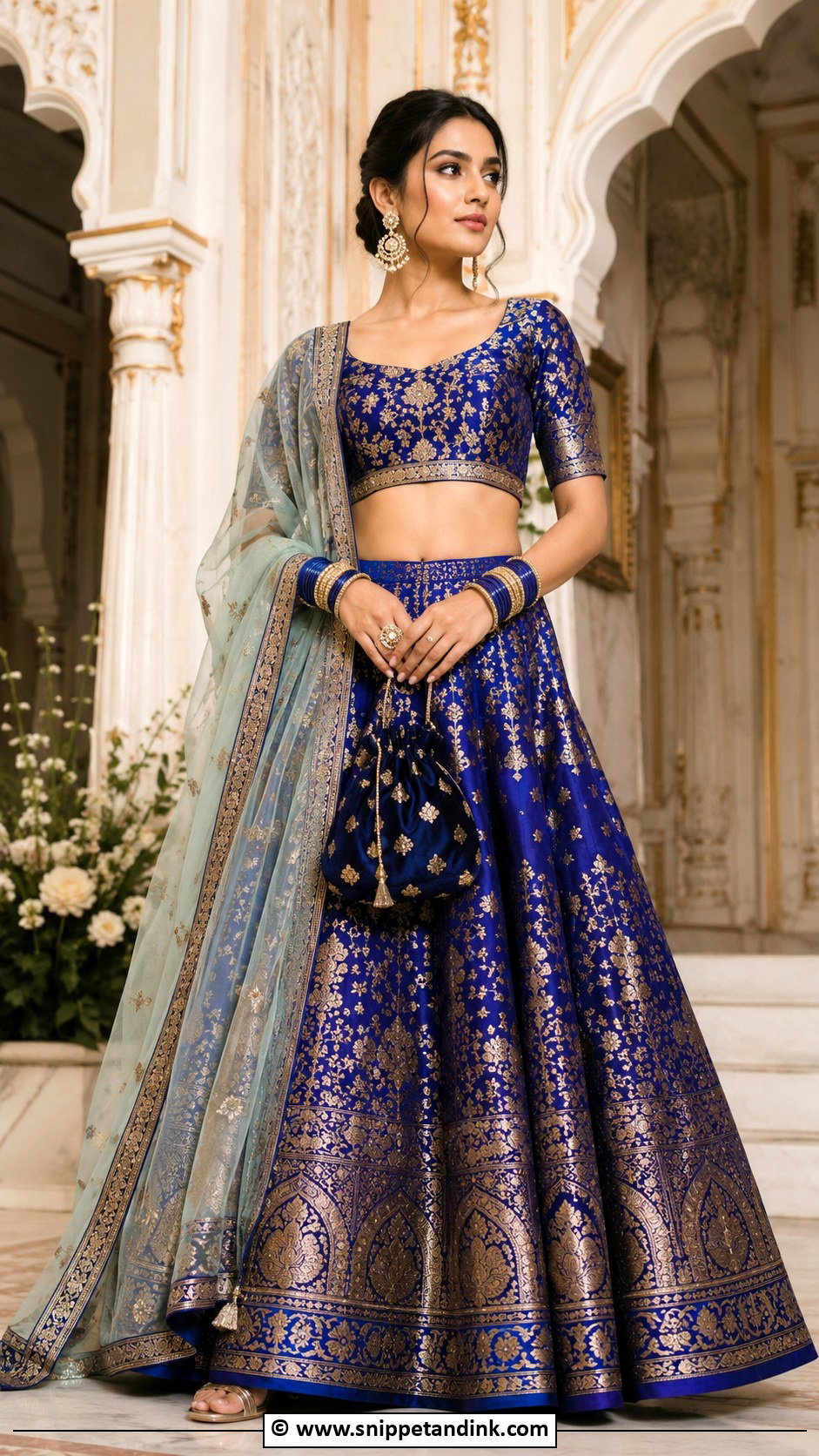 Banarasi Lehenga Outfit - Snippet and Ink - 30 Indian Wedding Outfit Ideas