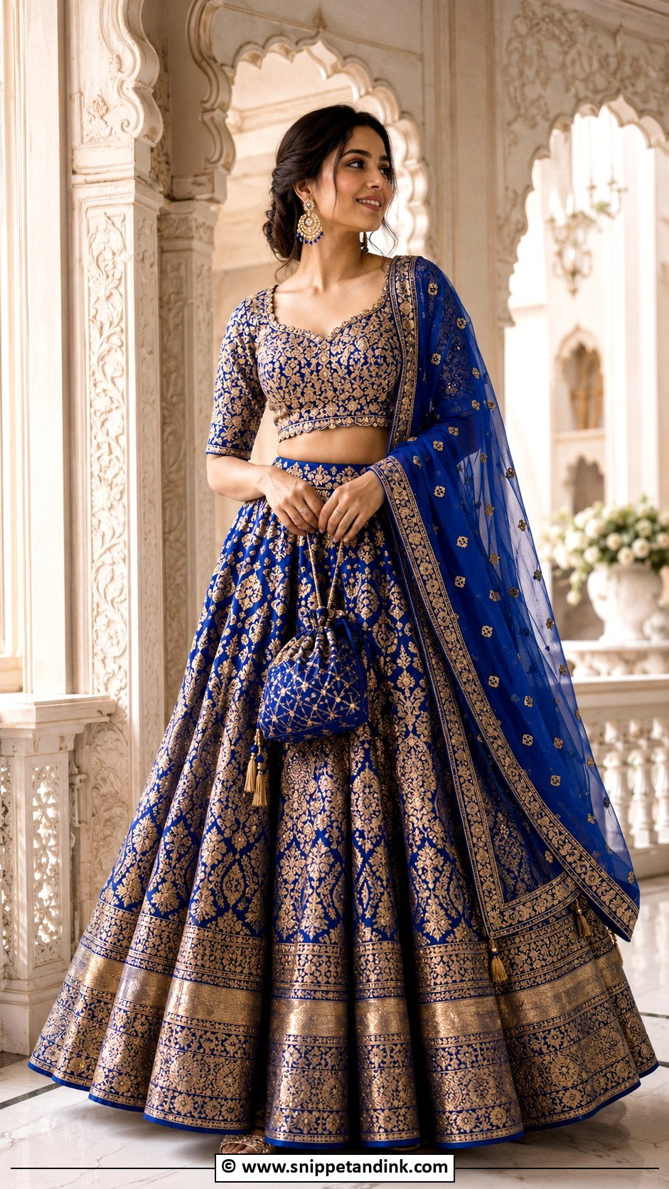 Banarasi Lehenga Wedding Outfit For Bride Sister - Snippet and Ink - 30 Wedding Outfit for Brides Sister Ideas
