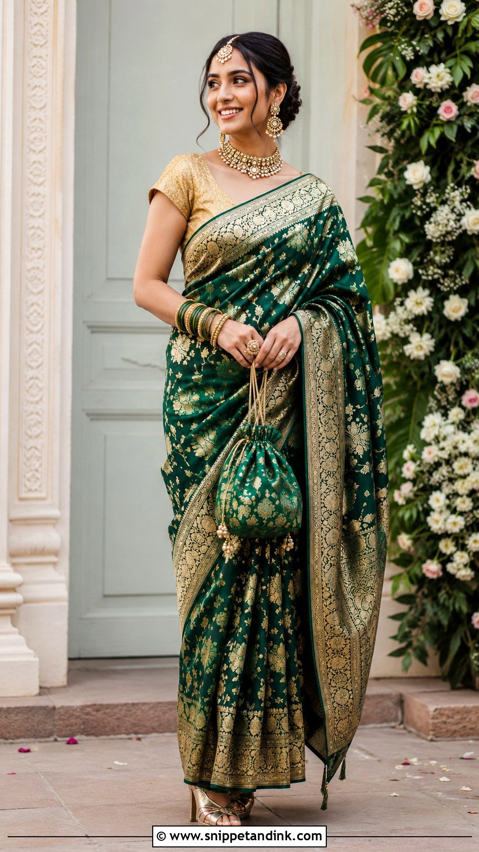 Banarasi Saree - Snippet and Ink - 30 Asian Wedding Dress Ideas