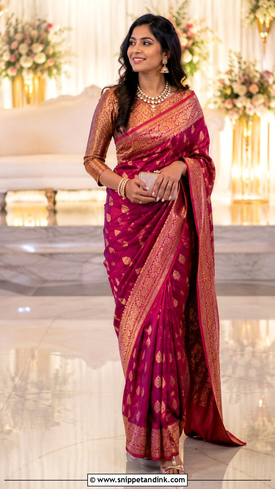 Banarasi Saree Blouse For Wedding - Snippet and Ink - 25 Traditional Blouse Designs Weddings