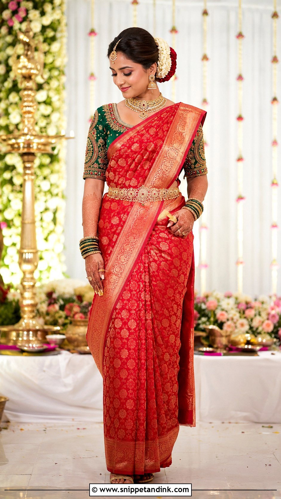 Banarasi Saree Bridal Look - Snippet and Ink - 25 New Indian Bride Look Ideas