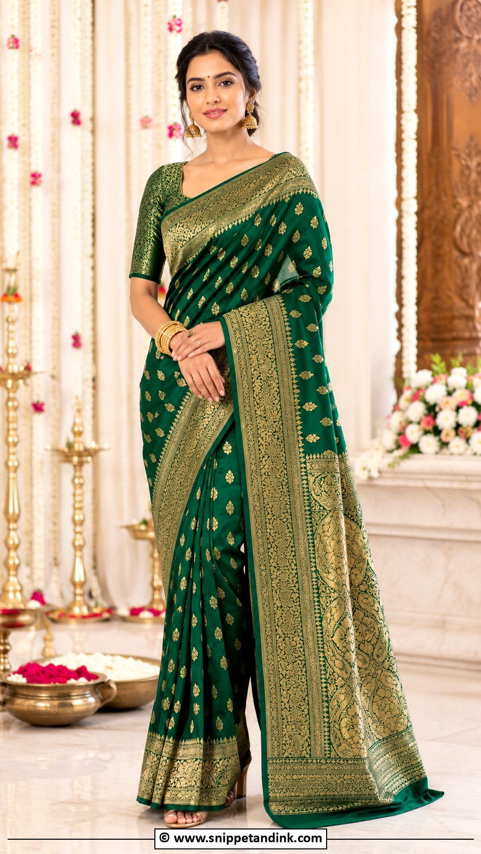 Banarasi Saree Dress - Snippet and Ink - 30 Desi Wedding Dresses